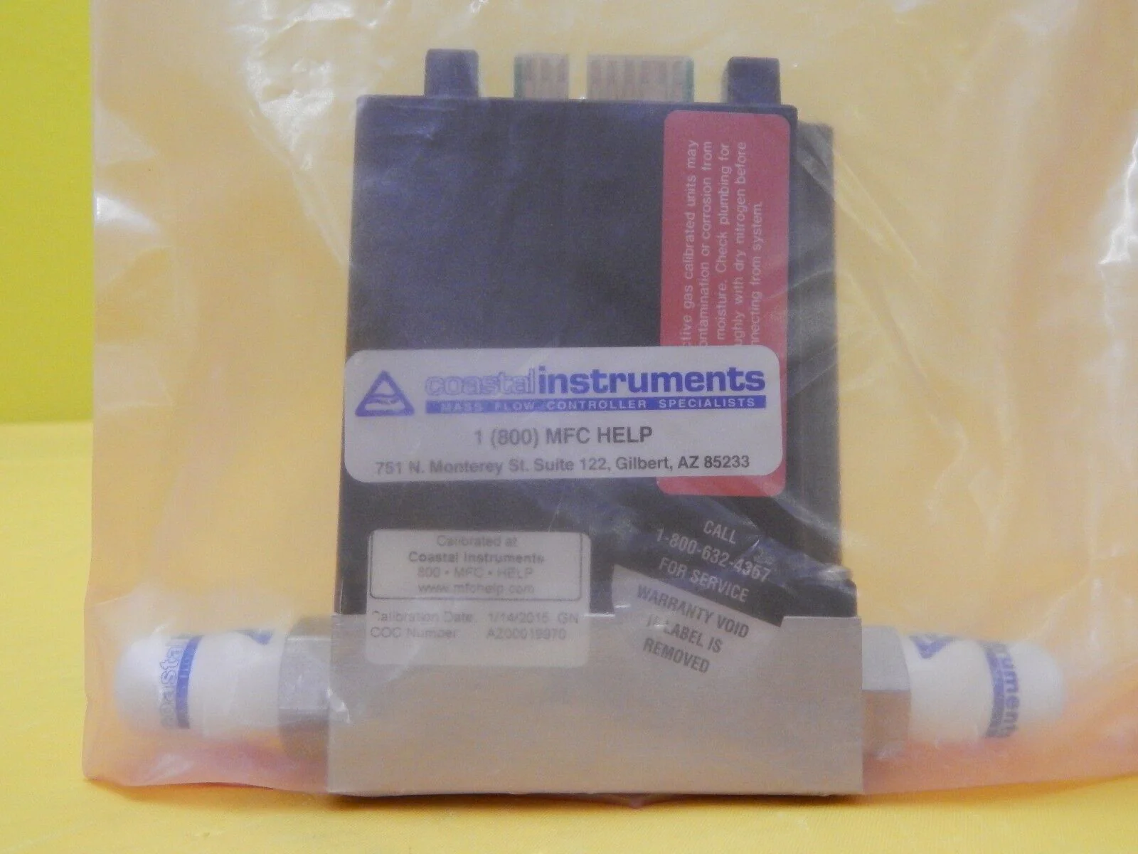 Tylan General FC-260V Mass Flow Controller MFC 400 SCCM 5%PH3/95%N2 Refurbished - Image 4