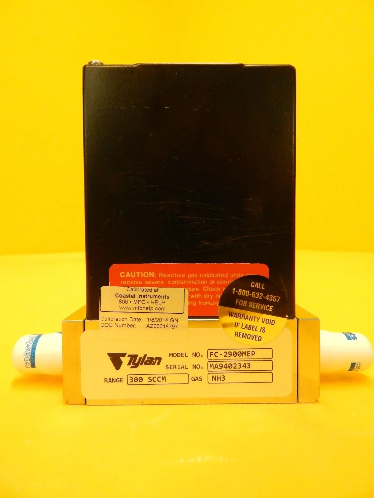 Tylan General FC-2900MEP Mass Flow Controller MFC 300 SCCM NH3 Refurbished - Image 4