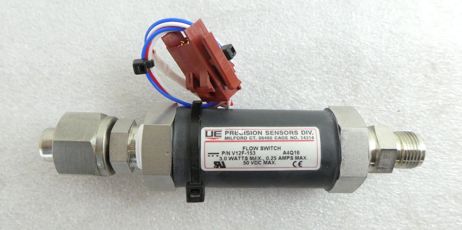 UE Precision Sensors V12F-153 Flow Switch Valve Reseller Lot of 2 Working - Image 2
