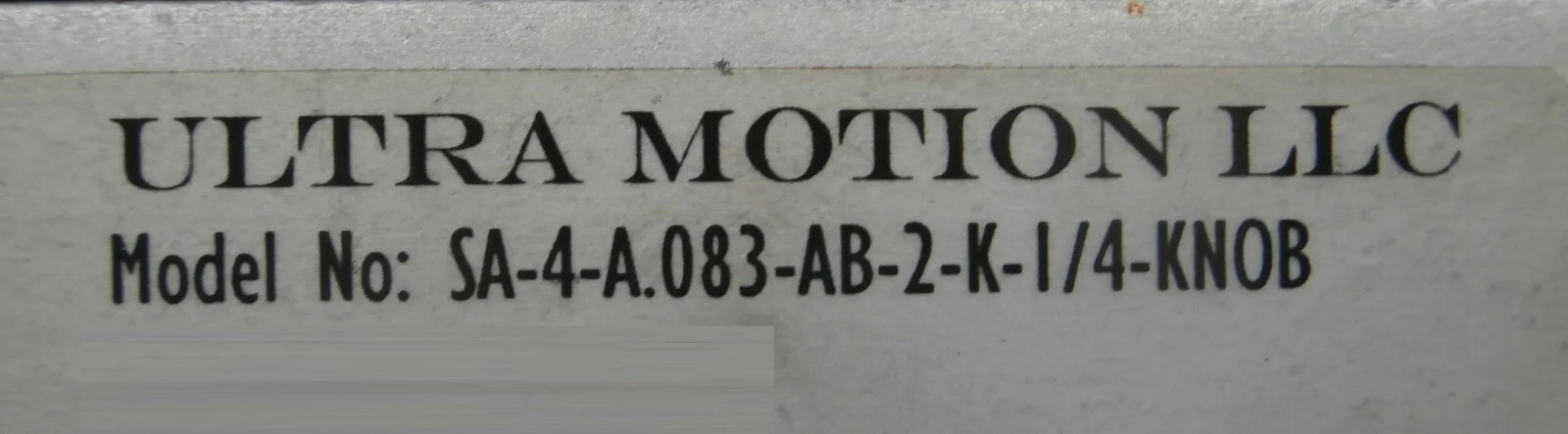 Ultra Motion SA-4-A.083-AB-2-K-1/4-KNOB Motor Assembly Animatics SM1702M Working - Image 10