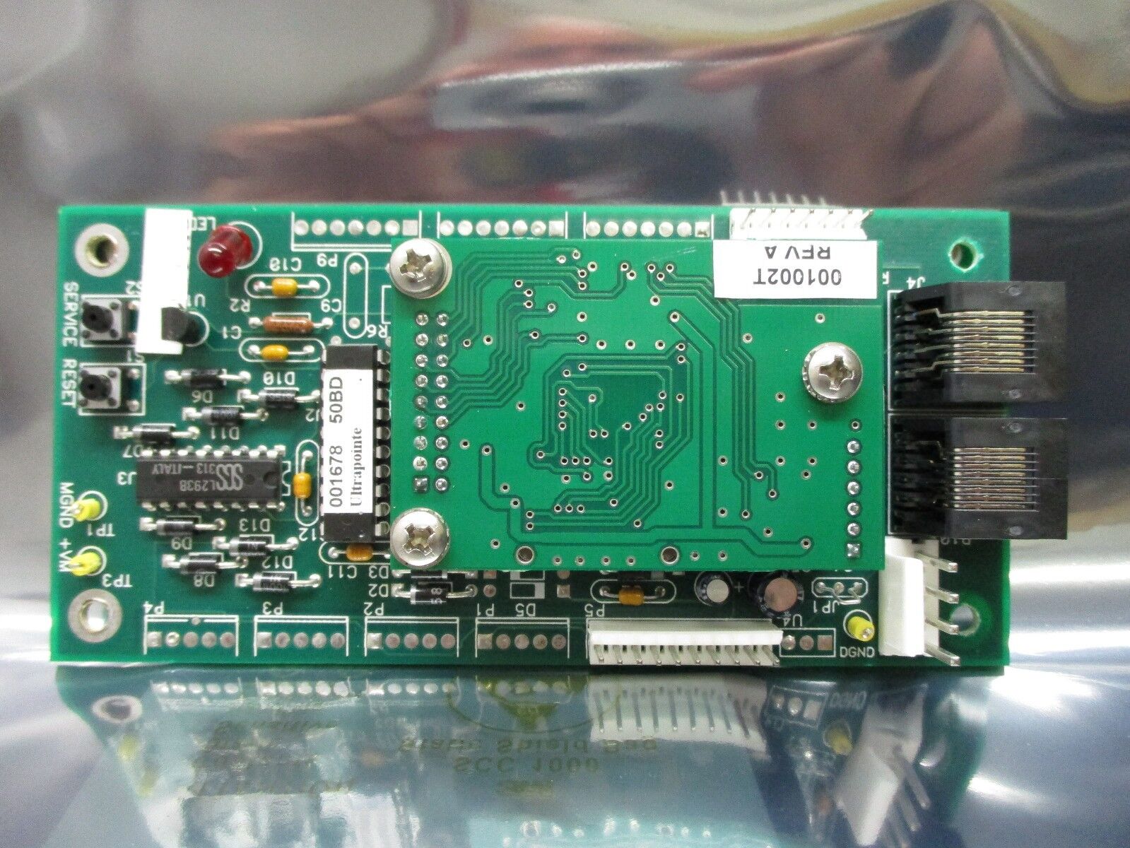 Ultrapointe 001002T A-Stop Control Lon Motor Driver PCB KLA CRS-1010S Used - Image 2