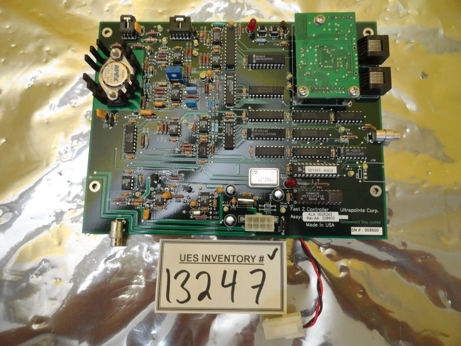 Ultrapointe 0025243 Fast Z Controller PCB Board KLA-Tencor CRS-3000 Used Working