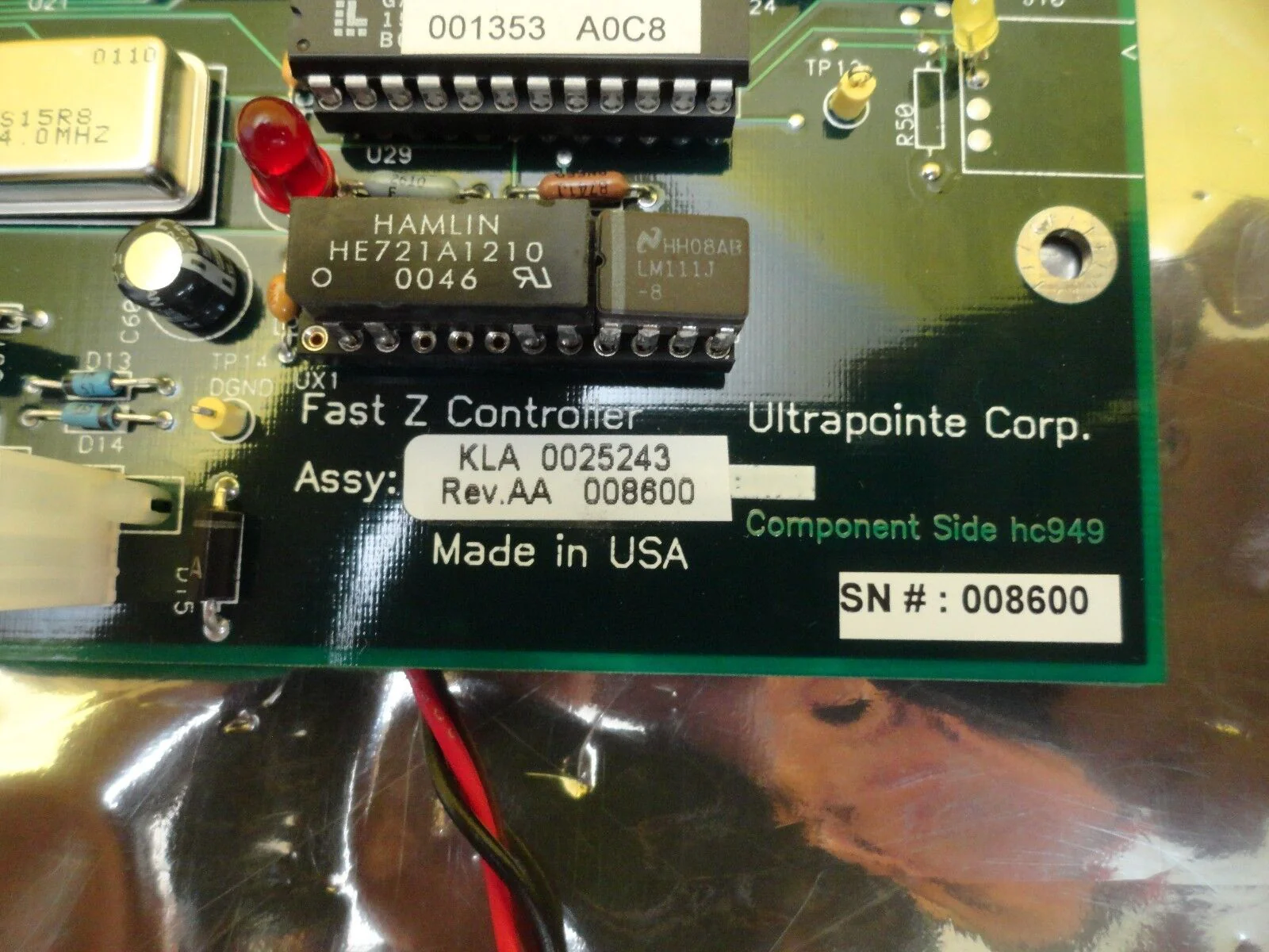 Ultrapointe 0025243 Fast Z Controller PCB Board KLA-Tencor CRS-3000 Used Working - Image 2