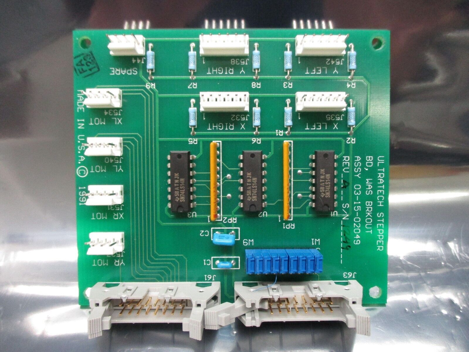 Ultratech Stepper 03-15-02049 WAS Breakout Board PCB 4700 Used Working - Image 2