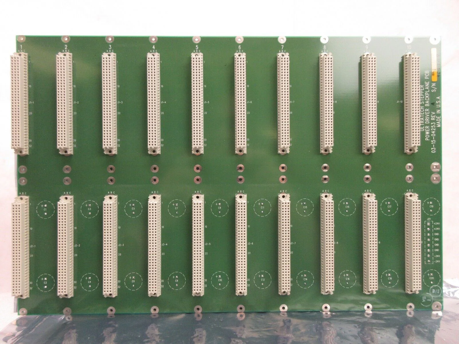 Ultratech Stepper 03-15-04253 Power Driver Backplane Board PCB Ultratech Used - Image 3