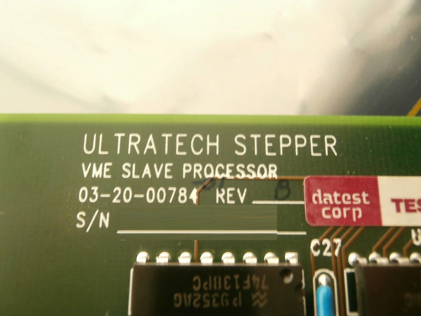 Ultratech Stepper 03-20-00784-01 VME Slave Processor Board PCB VTXMON Titan Used - Image 12