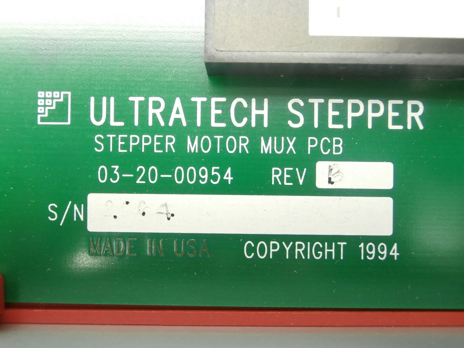 Ultratech Stepper 03-20-00954 Stepper Motor MUX Board PCB Card Used Working - Image 12