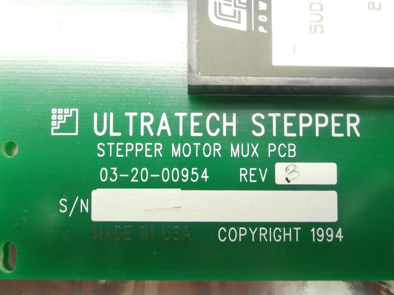 Ultratech Stepper 03-20-00954 Stepper Motor MUX Board PCB Used Working - Image 9