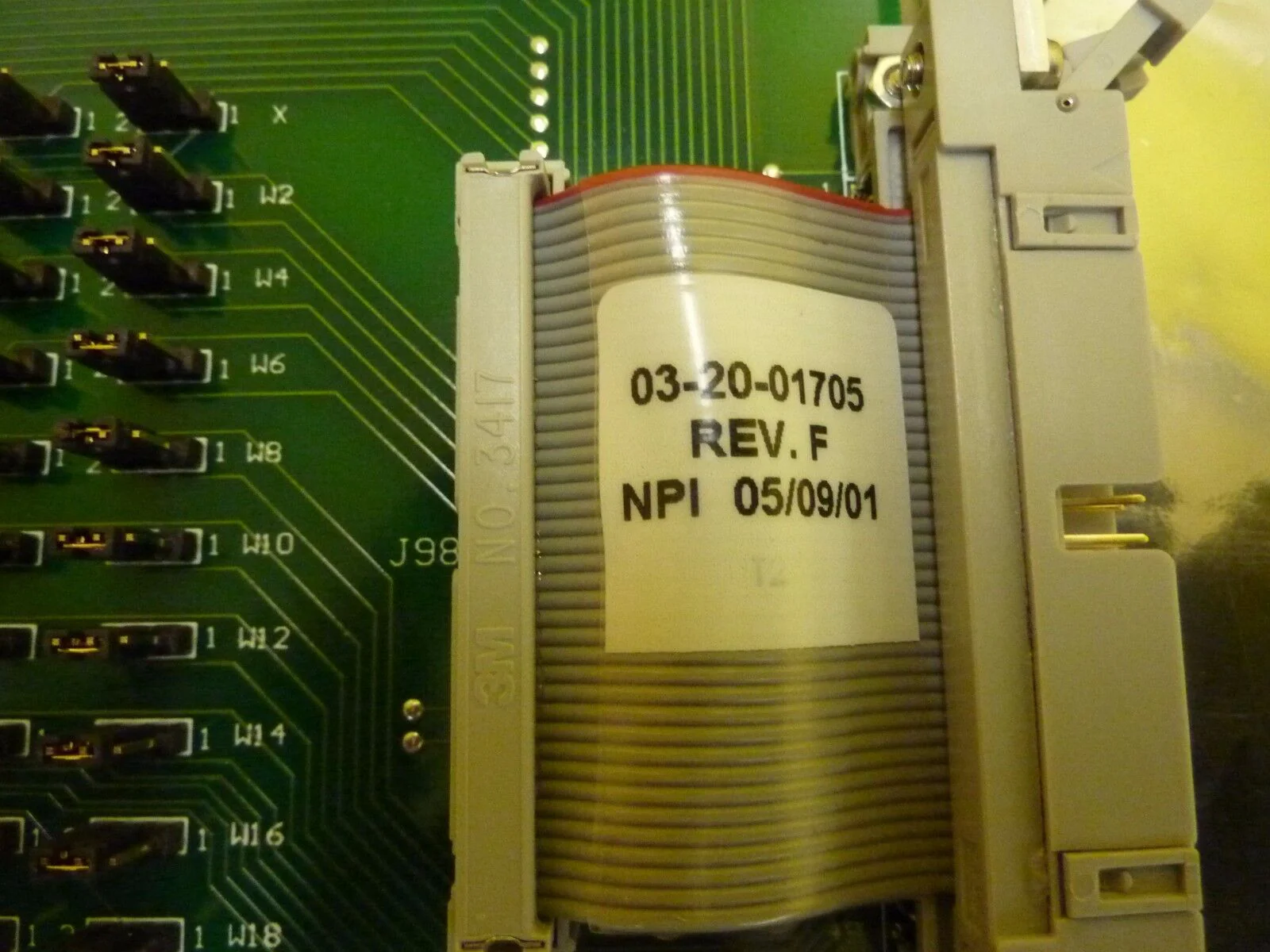 Ultratech Stepper 03-20-01705-04 General I/O Transition PCB Card Rev. J Used - Image 2