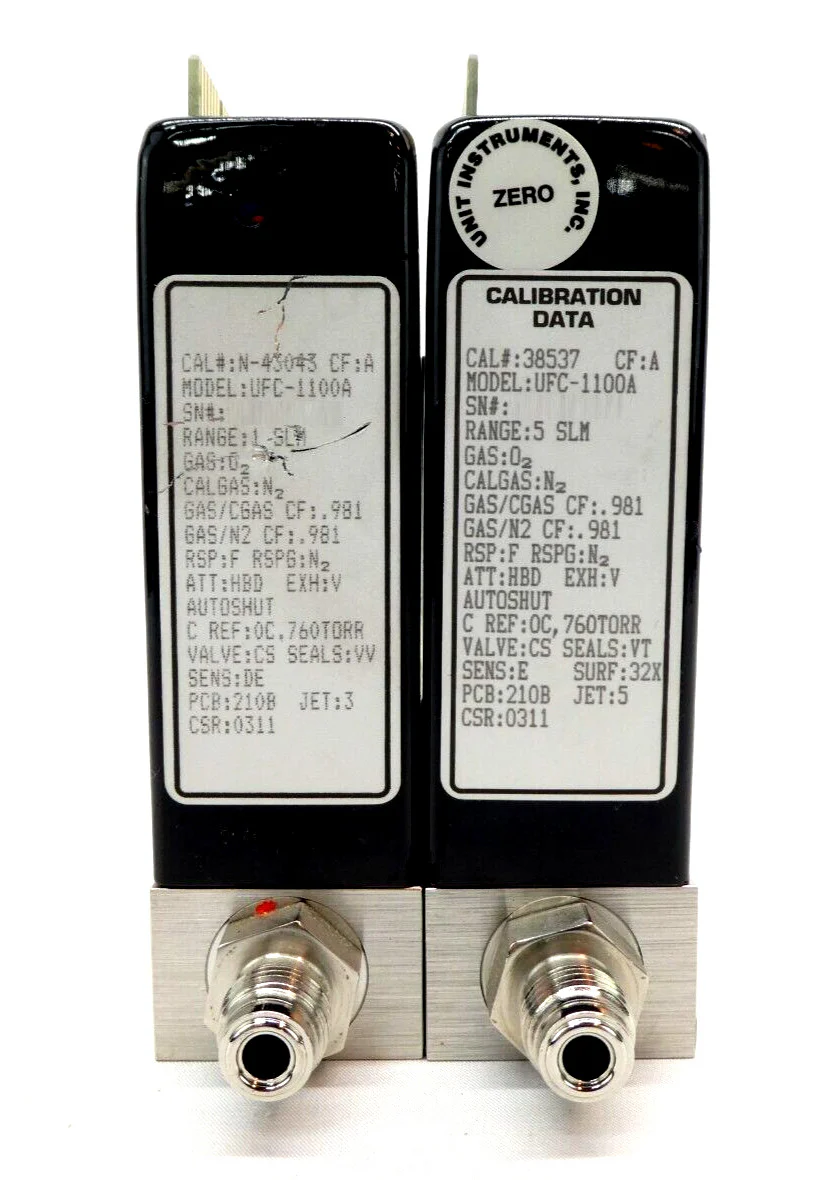 UNIT Instruments UFC-1100A Mass Flow Controller MFC C2F6 O2 Ar Lot of 22 Working - Image 11
