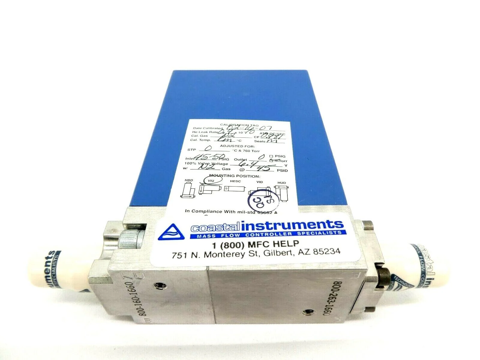 UNIT Instruments UFC-1660 Mass Flow Controller MFC 10 SLPM O3 1660 Refurbished - Image 9