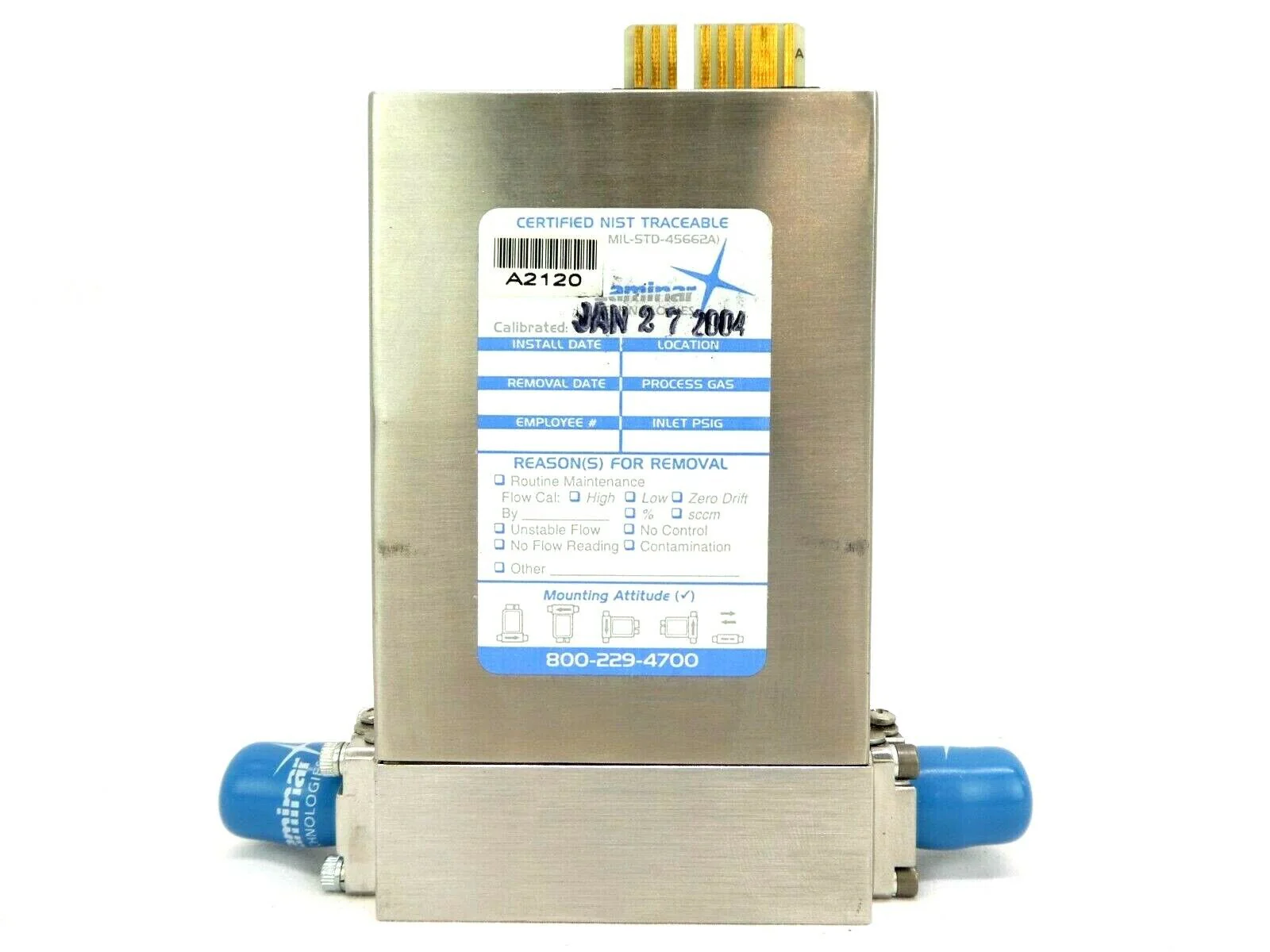 UNIT Instruments UFC-8160 Mass Flow Controller MFC 10 SLPM N2 8160 Working Spare - Image 4