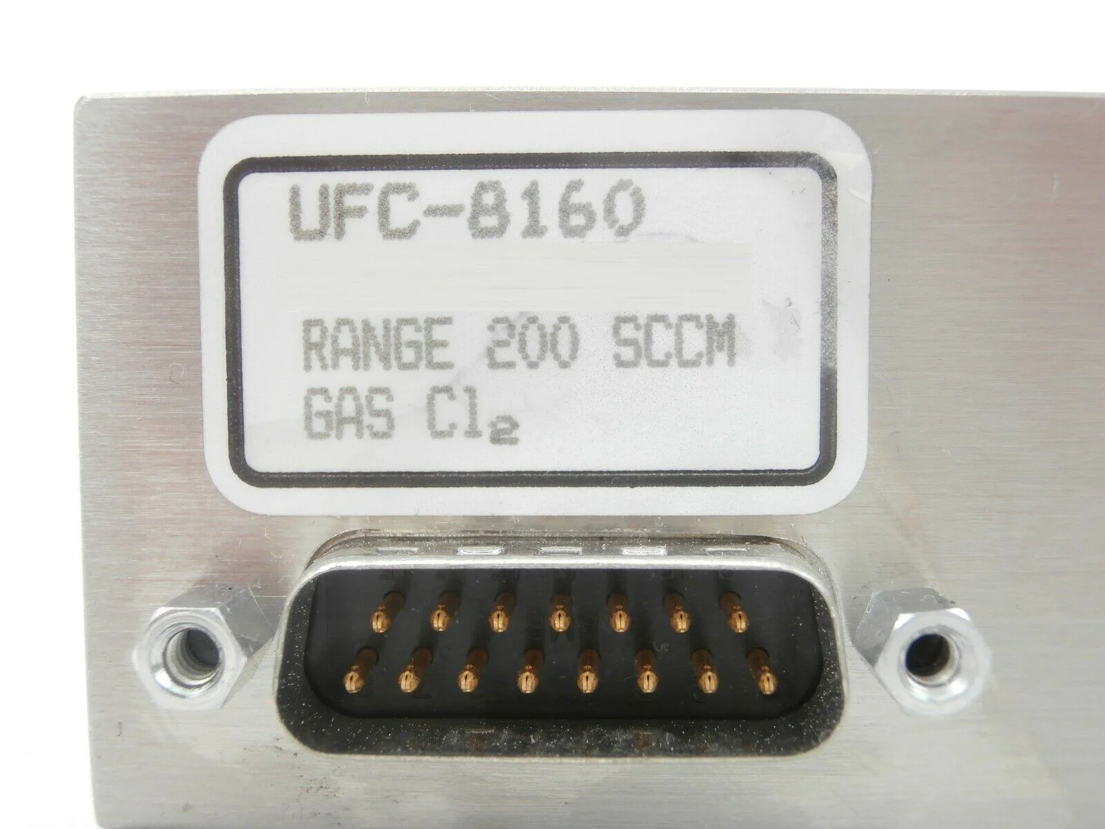 UNIT Instruments UFC-8160 Mass Flow Controller MFC 200 SCCM Cl2 Working Spare - Image 9