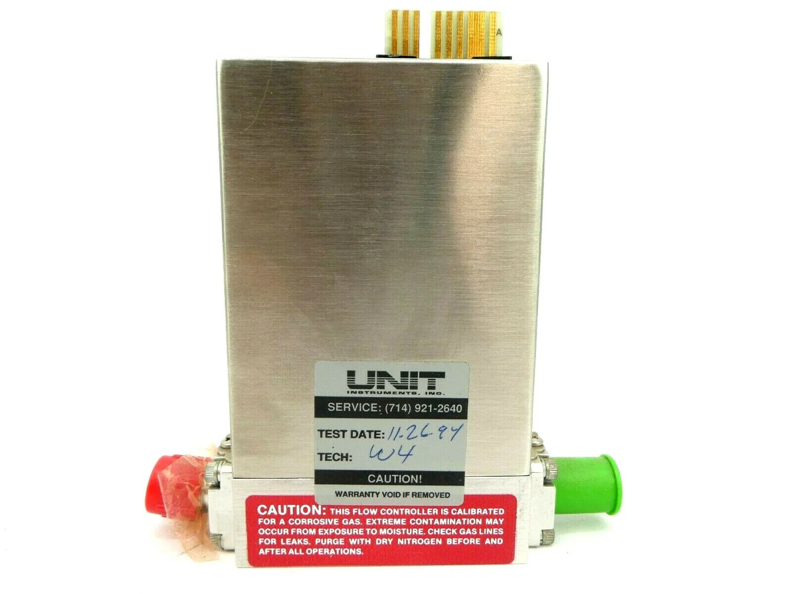 UNIT Instruments UFC-8160 Mass Flow Controller MFC 200 SCCM SiH4 Working Surplus - Image 4