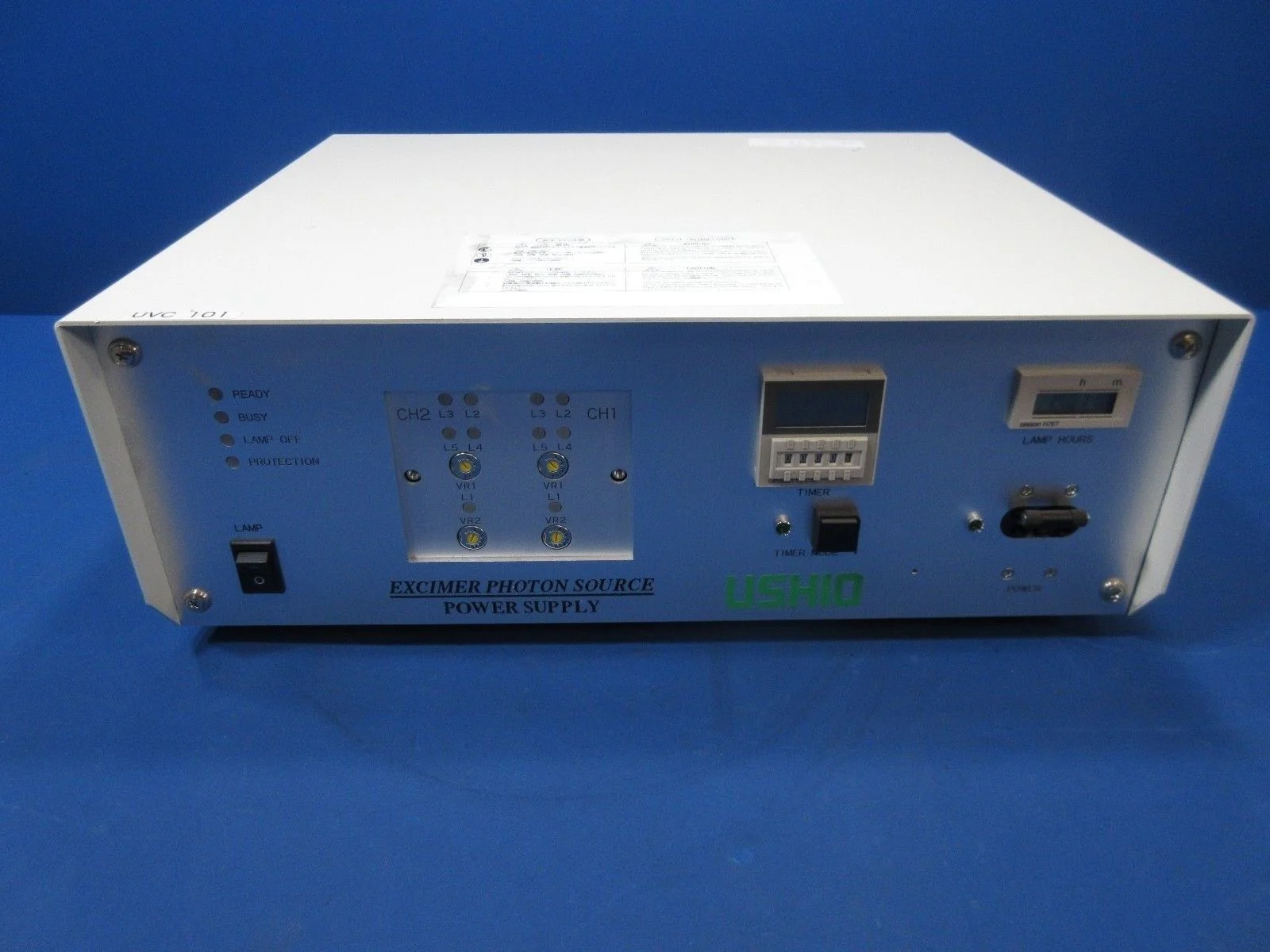 Ushio B0010A Excimer Photon Source Power Supply DF0030 Sigmameltec RTS-500 Used - Image 3