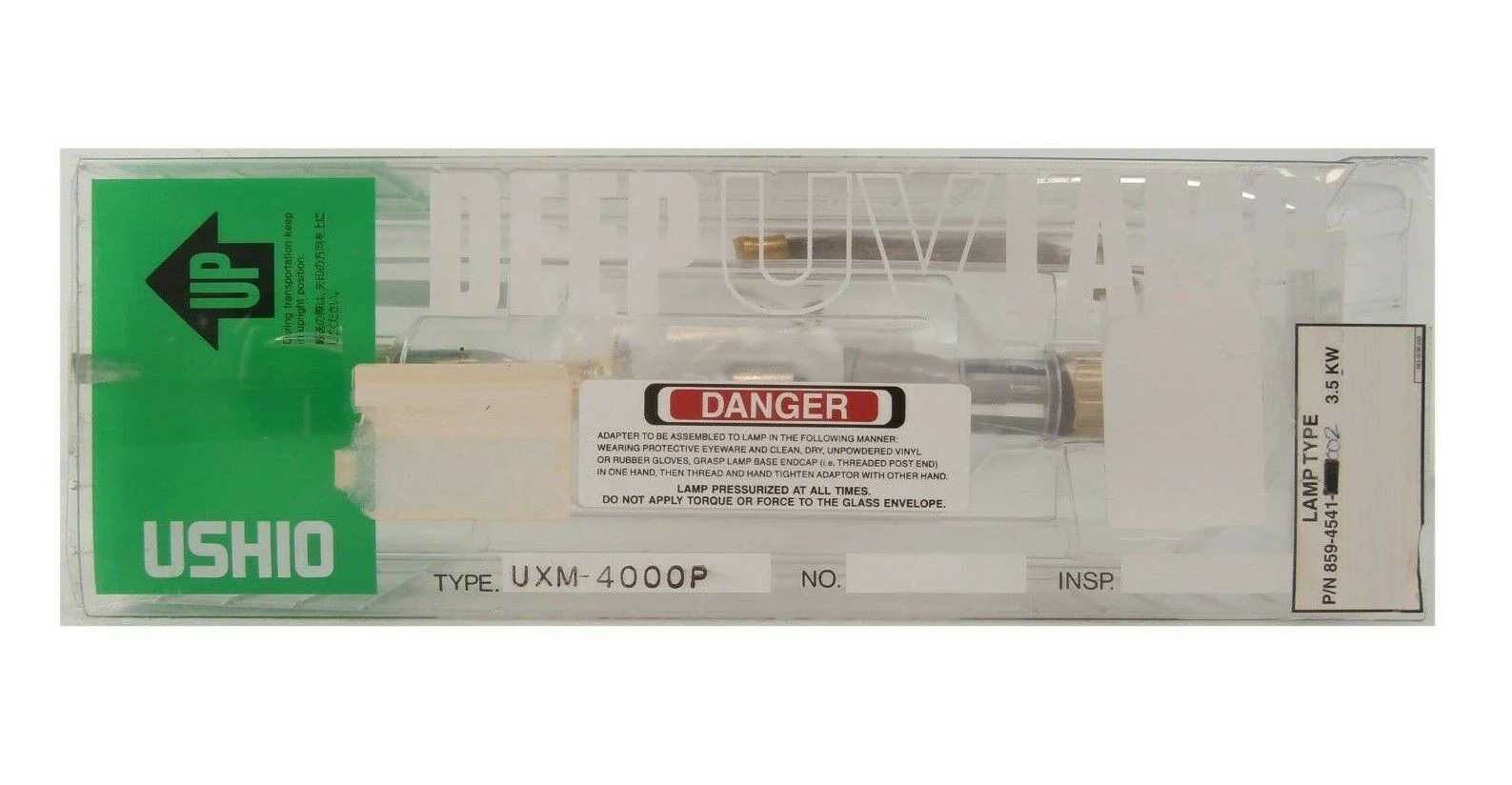 Ushio UXM-4000P Deep UV Lamp Lam Research 859-4541-002 New Surplus - Image 2
