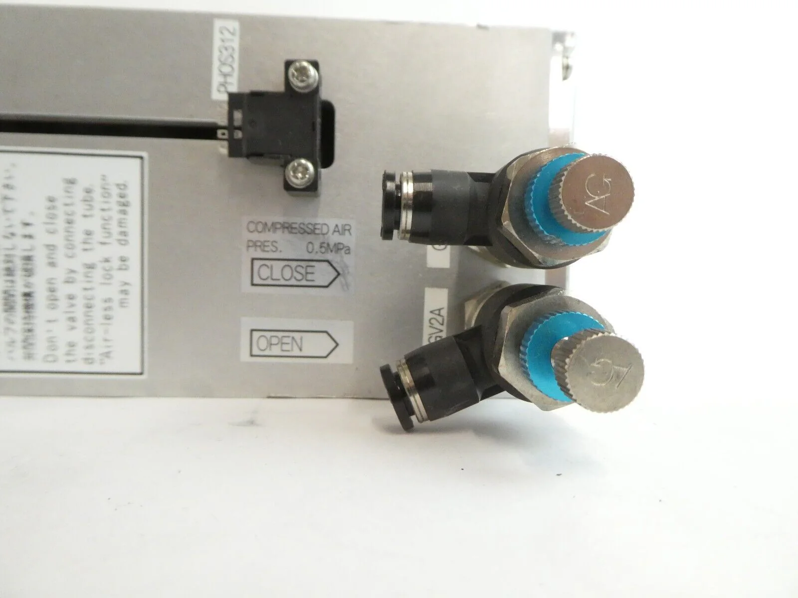 V-Tex IRI-10103 Pneumatic Gate Valve Twin ROLLCAM Working Surplus - Image 7
