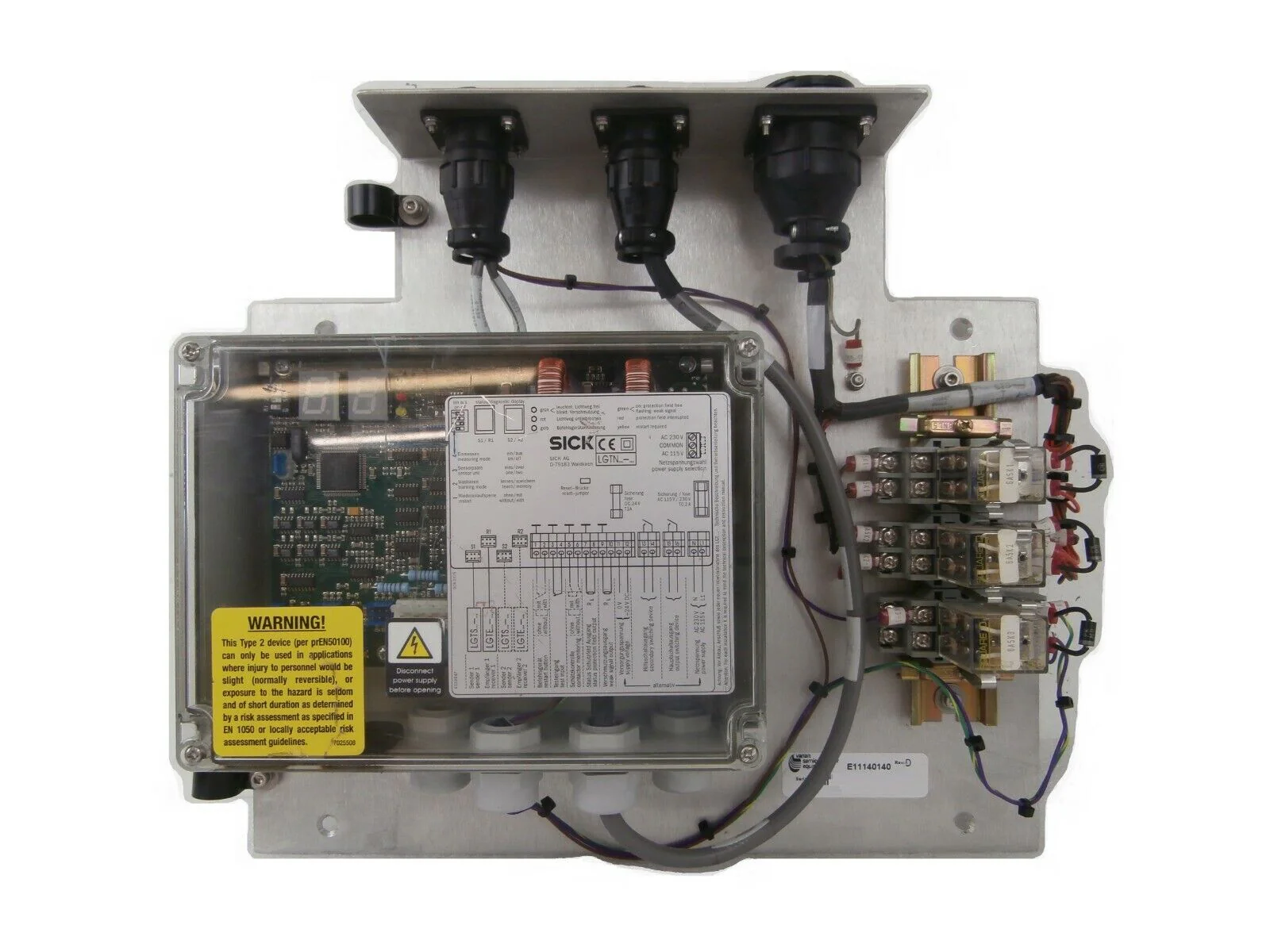 Varian E11140140 Safety Control Panel SICK LGTN101-511 E11084602 Working Spare - Image 2