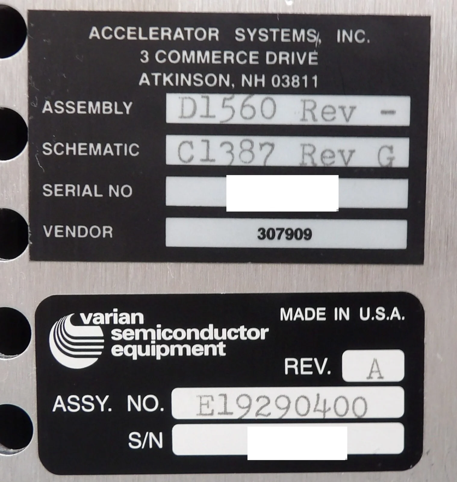 Varian E19290400 Pulse Power Supply Driver Module Working Surplus - Image 7