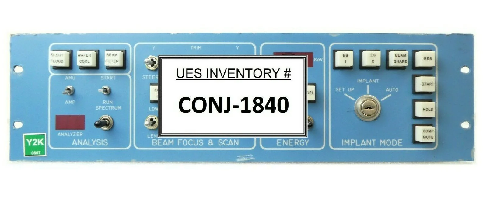 Varian H4214-1 Analysis Beam Focus & Scan Energy Implant Mode Controller Surplus