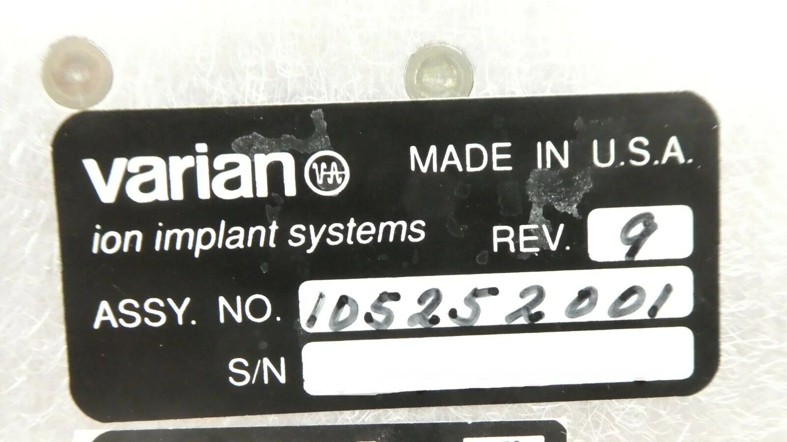 Varian Ion Implant Systems 105252001 Faraday Bias Interface Untested Surplus - Image 11