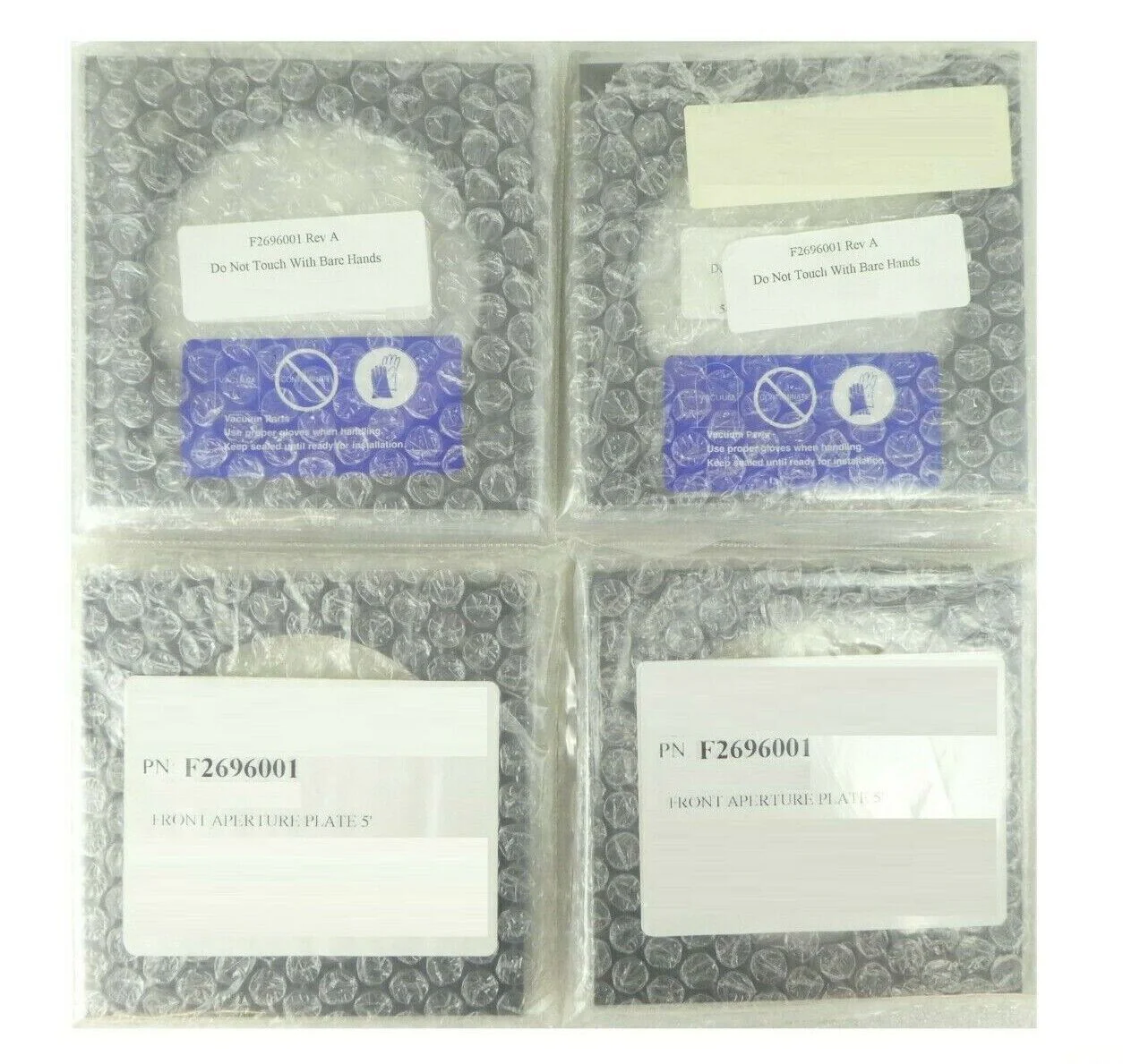 Varian Ion Implant Systems F2696001 Front Aperture Plate 5" Lot of 4 New Spare - Image 2