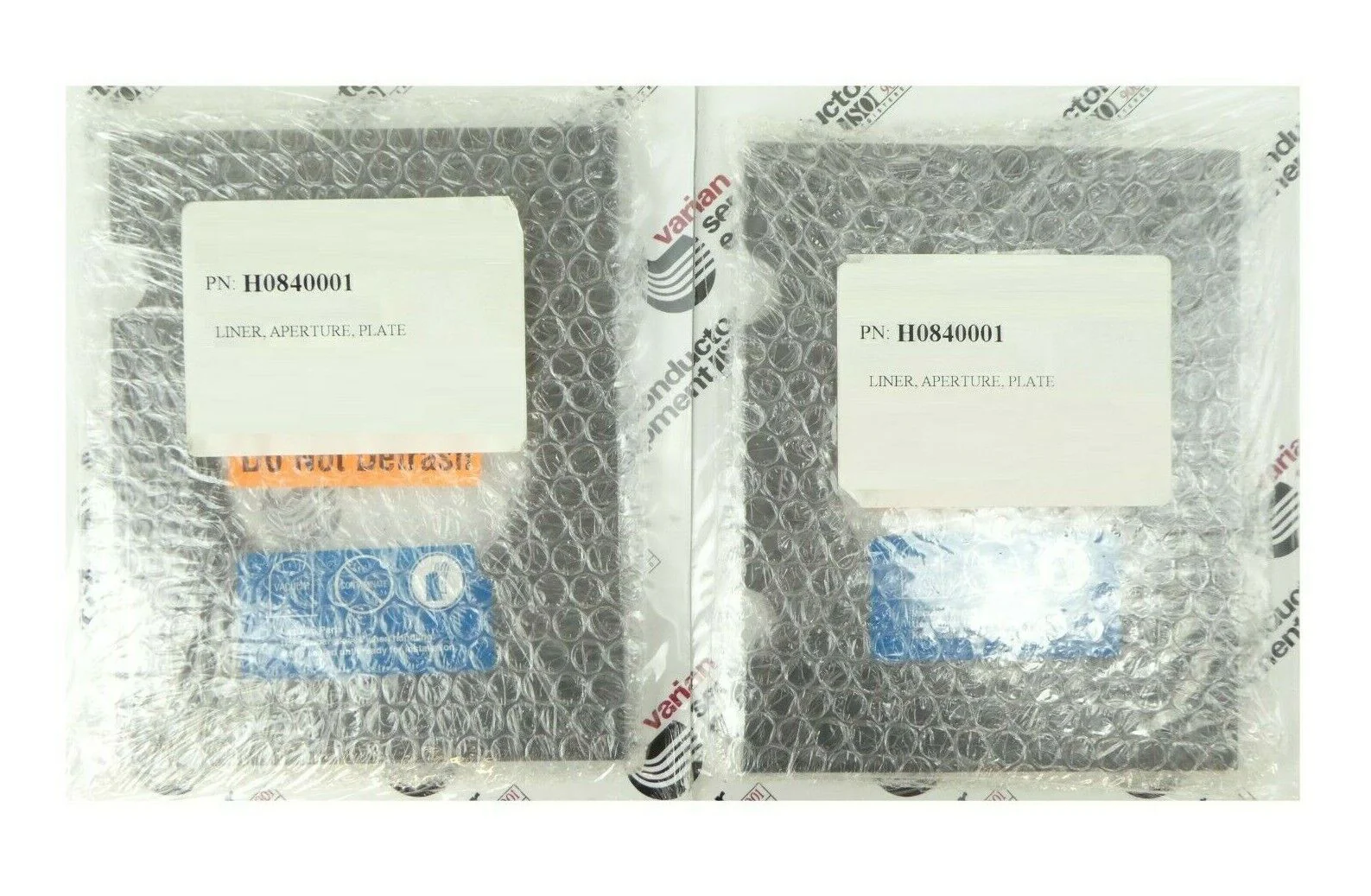 Varian Ion Implant Systems H0840001 Aperture Plate Liner Reseller Lot of 2 New - Image 2