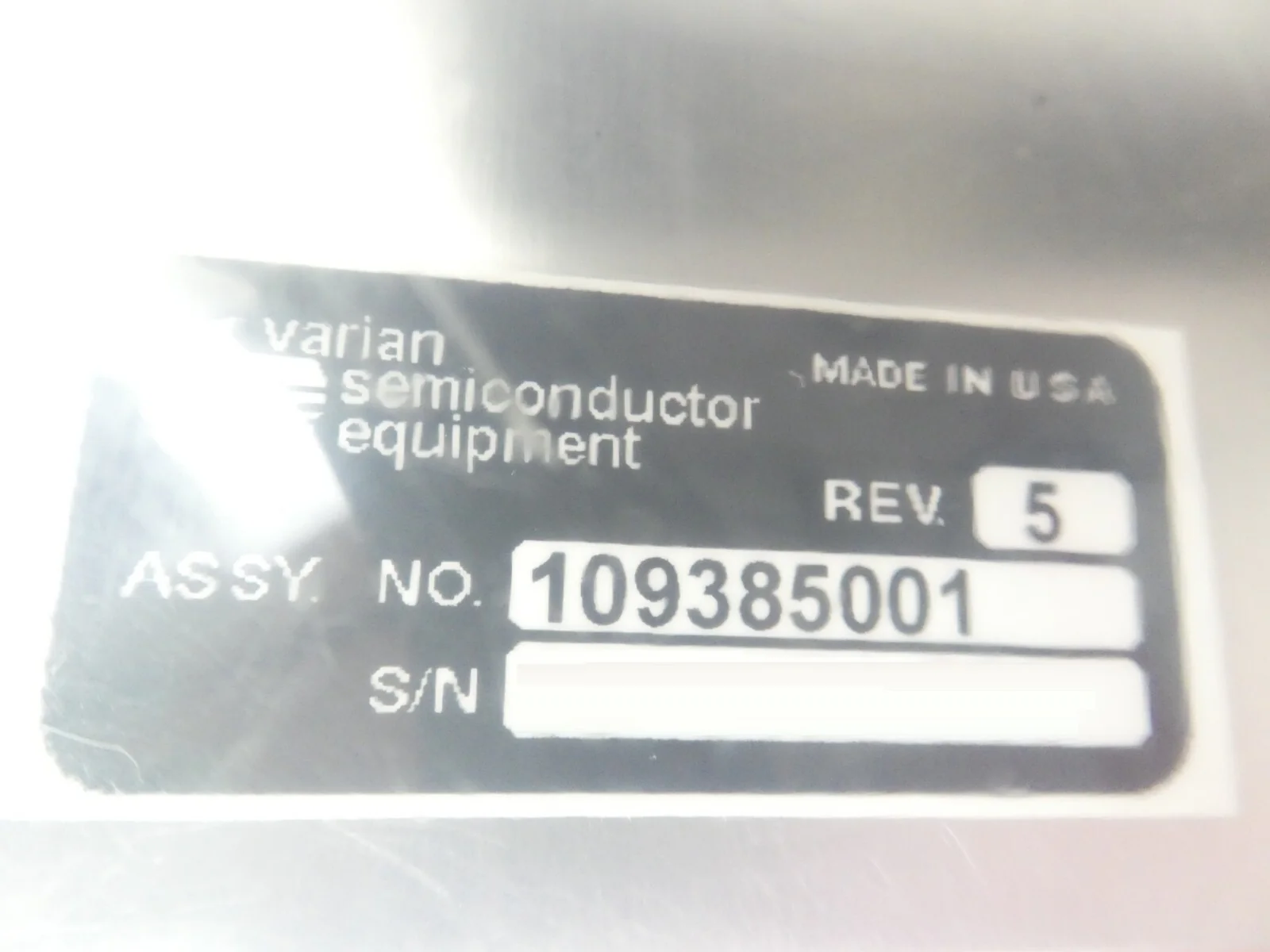 Varian Semiconductor Equipment 109385001 Center Faraday Chamber OEM Refurbished - Image 9