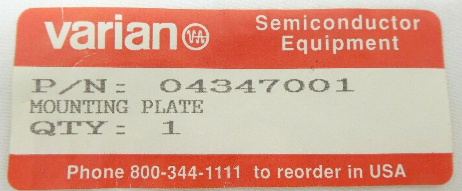 Varian Semiconductor Equipment VSEA 0437001 Mounting Plate New Surplus - Image 12
