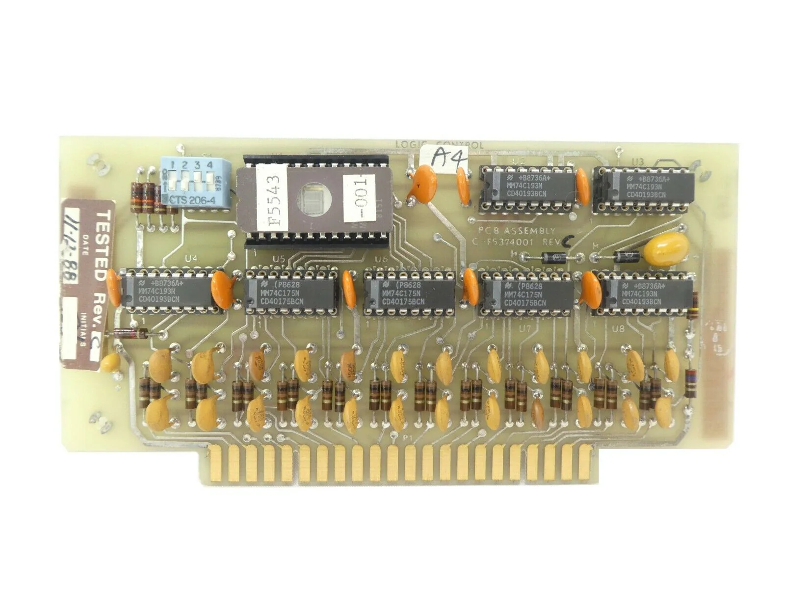 Varian Semiconductor VSEA C-F5374001 Logic Control PCB Rev. C Working Surplus - Image 2