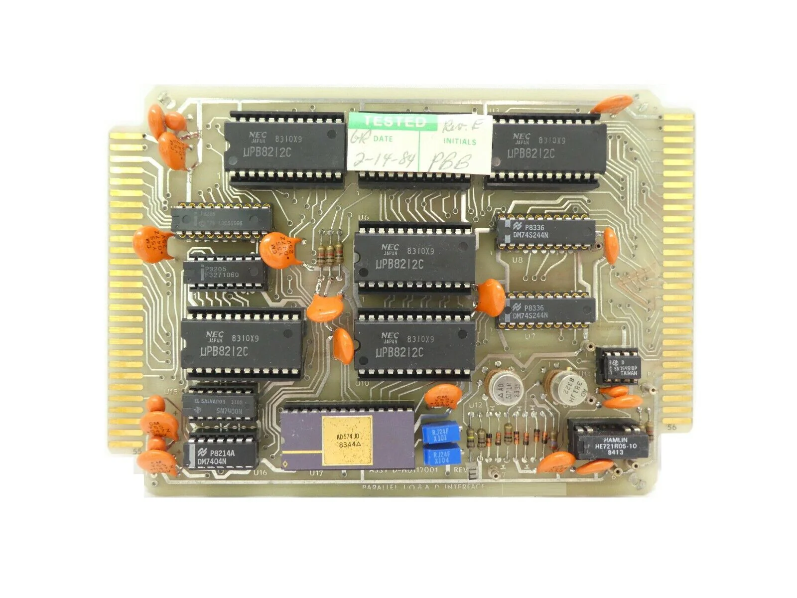 Varian Semiconductor VSEA D-H0117001 Parallel I/O Interface PCB H0117001 Rev. E - Image 2