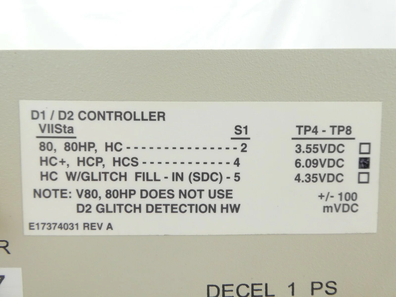 Varian Semiconductor VSEA E11326000 Decel 1 PS D1/D2 CONTROLLER VIISta Working - Image 9