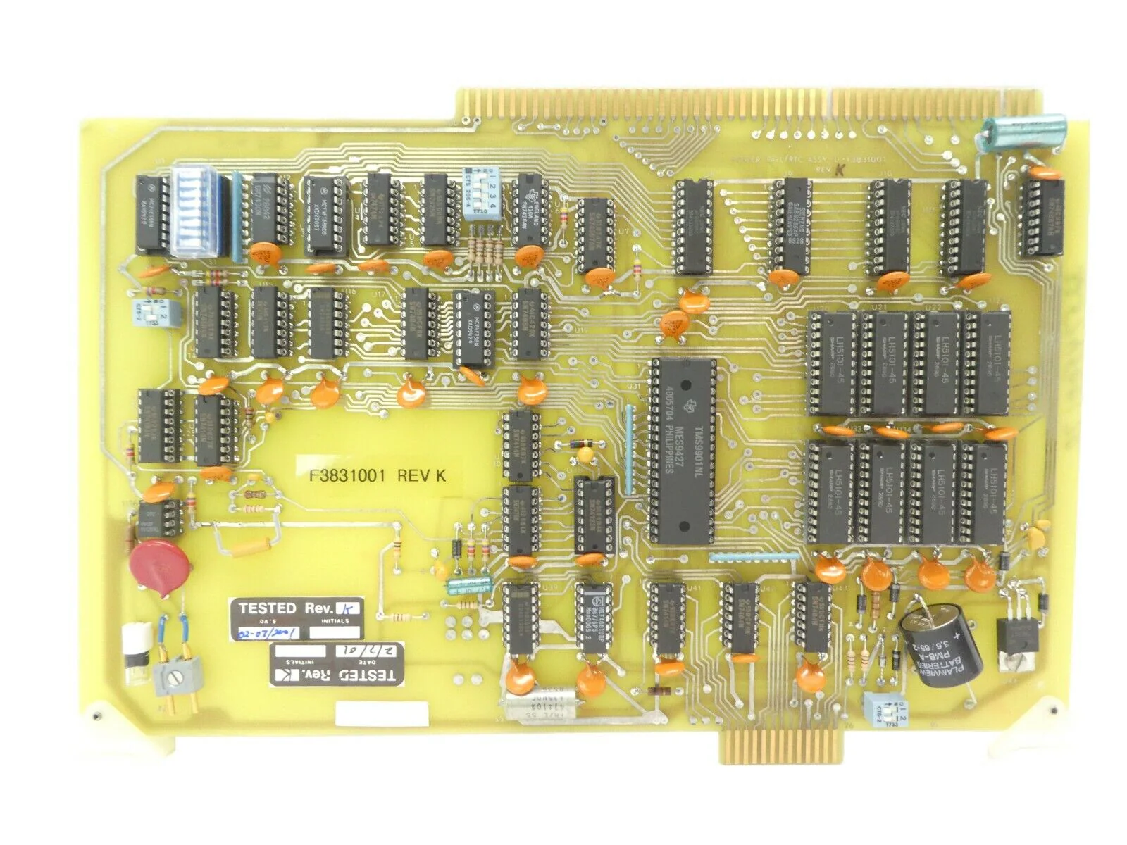 Varian Semiconductor VSEA F3831001 Power/Fail RTC PCB Card Rev. K New Surplus - Image 2