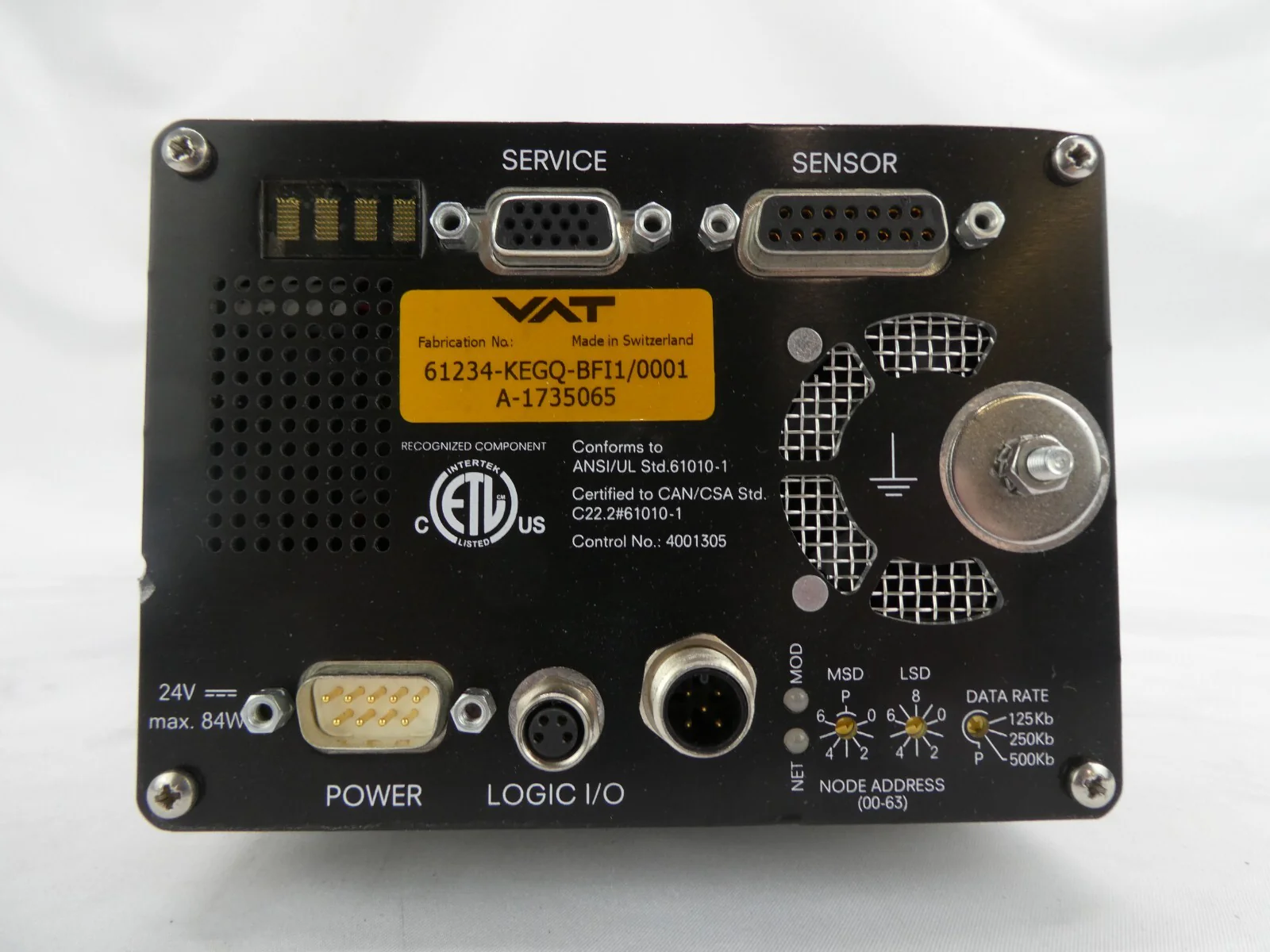 VAT 61234-KEGQ-BFI1 Butterfly Valve Control System Finned Working Surplus - Image 7