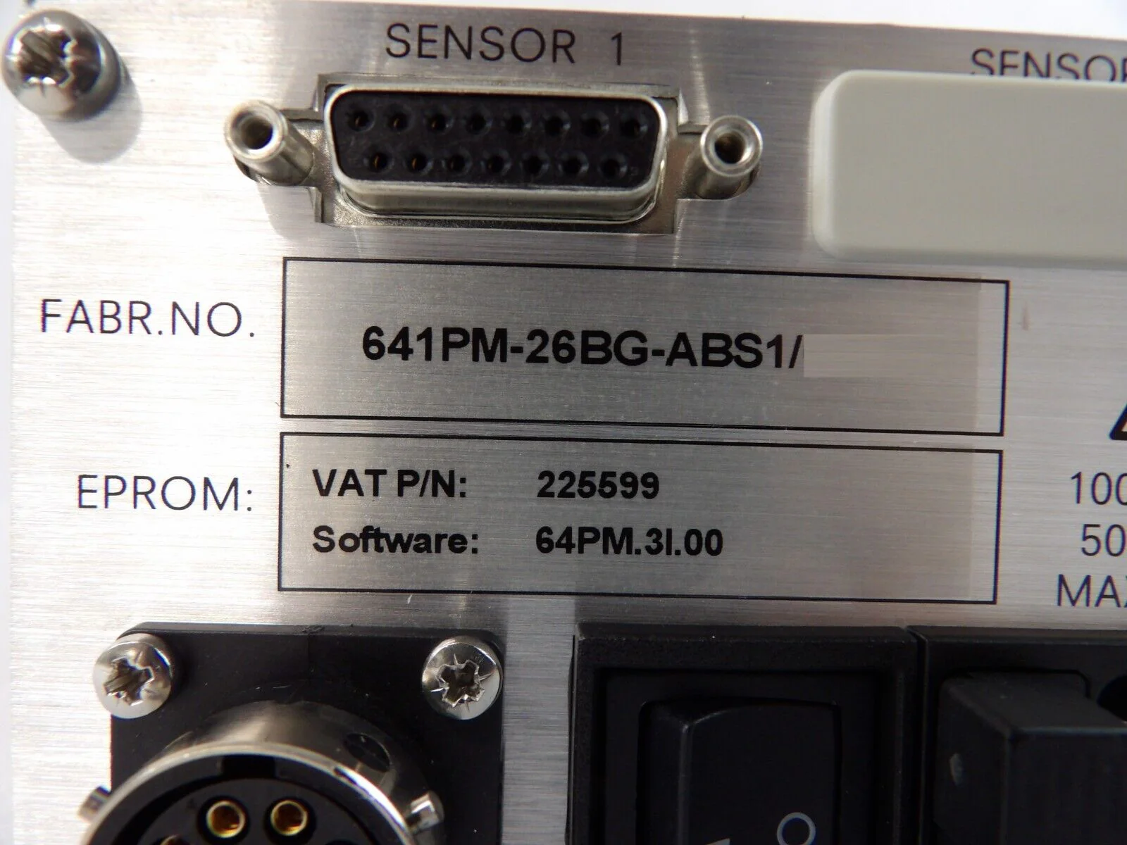 VAT 641PM-26BG-ABS1 Adaptive Pressure Controller PM-4 64.1 0190-24699 Dented New - Image 9