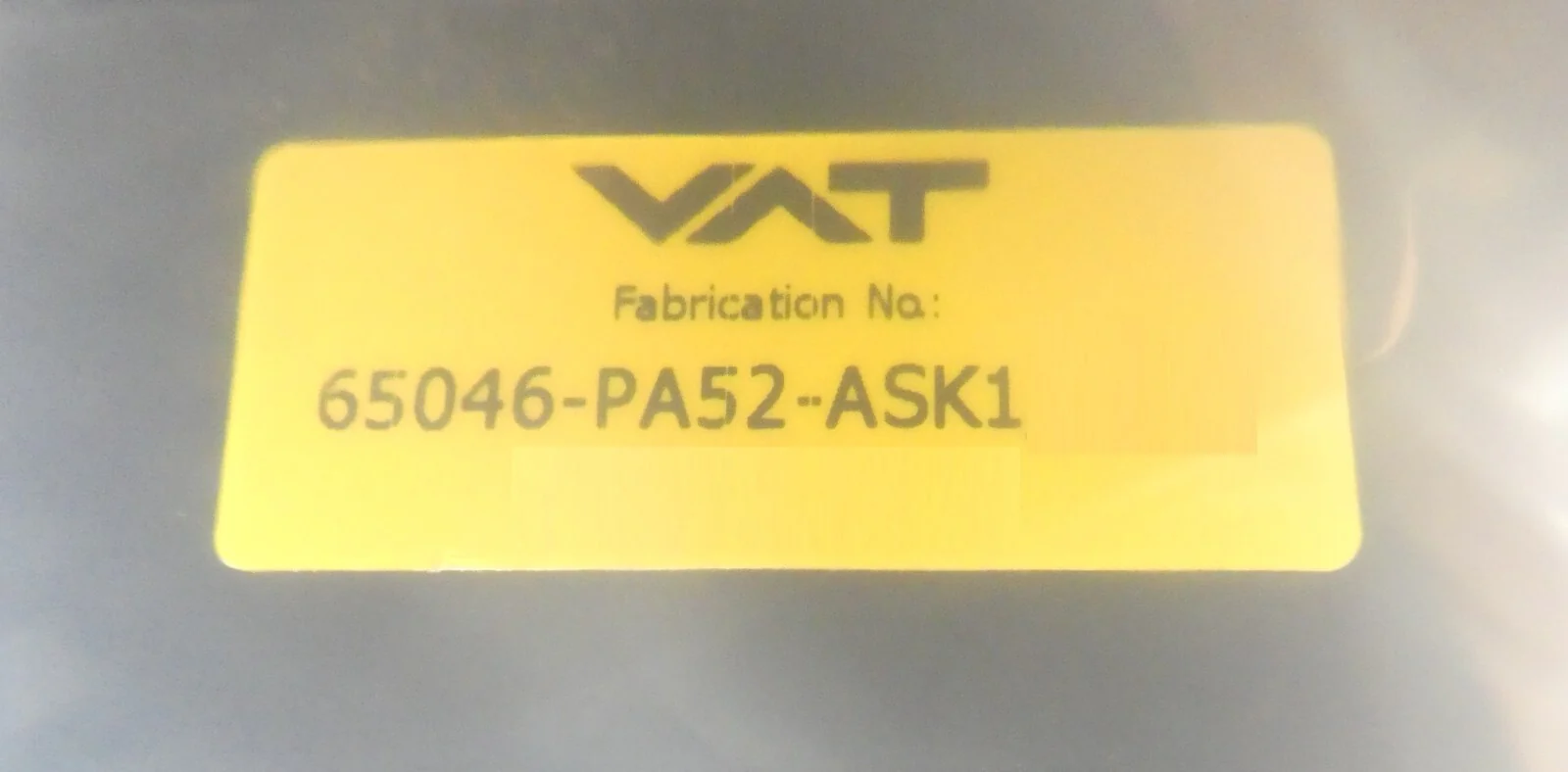 VAT 65046-PA52-ASK1 Pendulum Control & Isolation Gate Valve Series 650 TEL New - Image 10