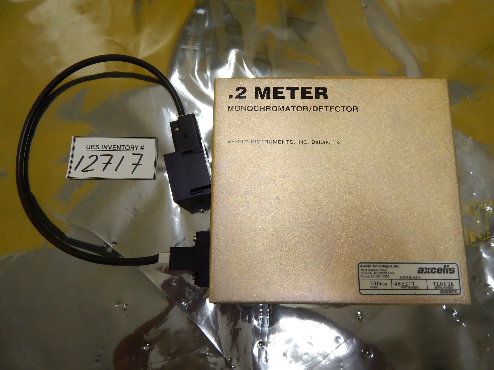 Verity Instruments 1000805 Monochromator Detector EP200Mmd 485211 Working
