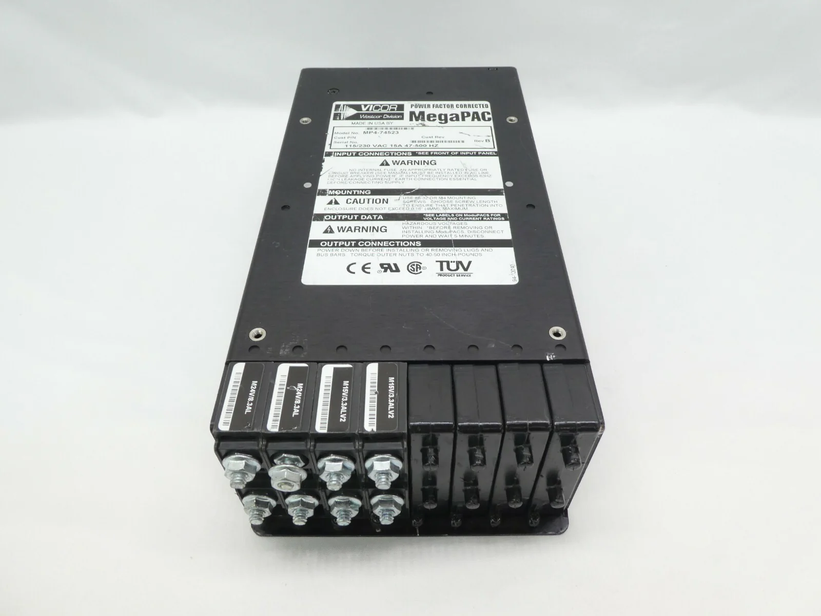 Vicor MP4-74523 Power Supply MegaPAC 10-130039-05 C Working Surplus - Image 4