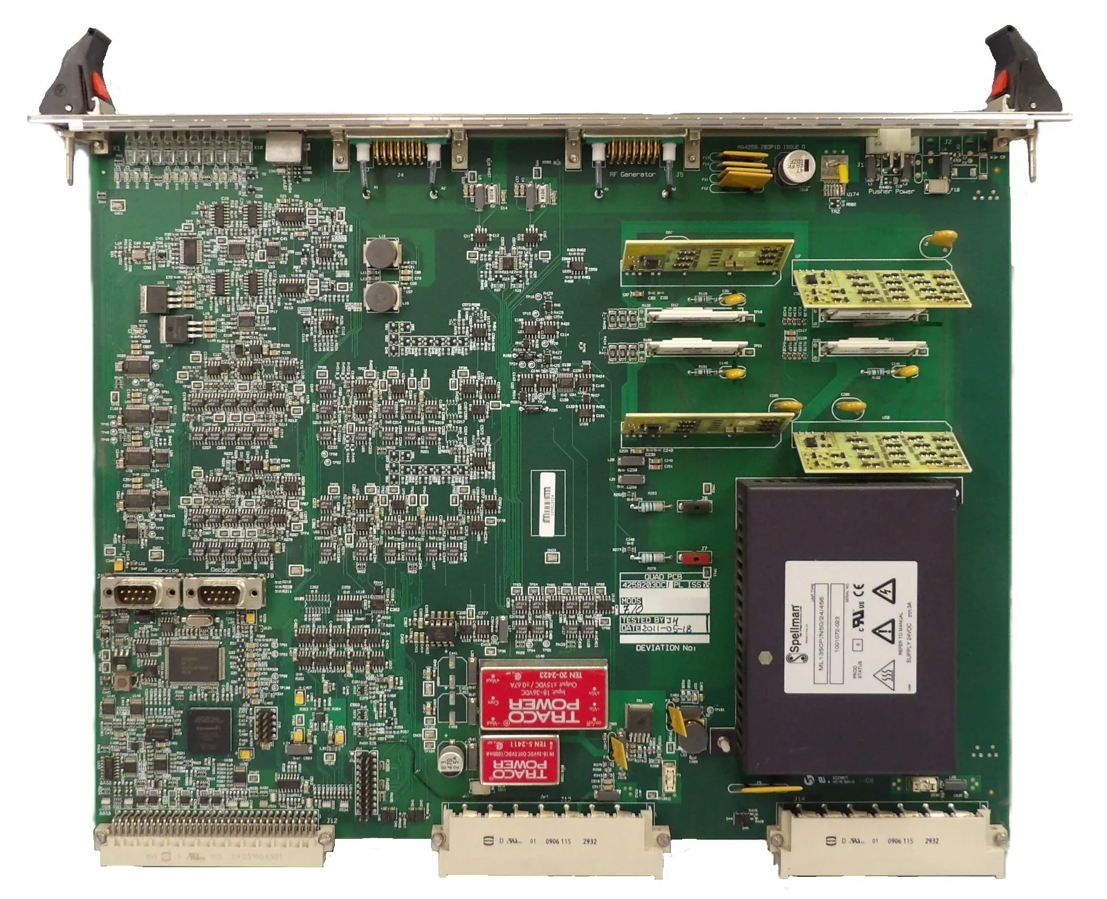 Waters Micromass 4258203DC1 Quad PCB Card MA4258-203P1D Working Surplus
