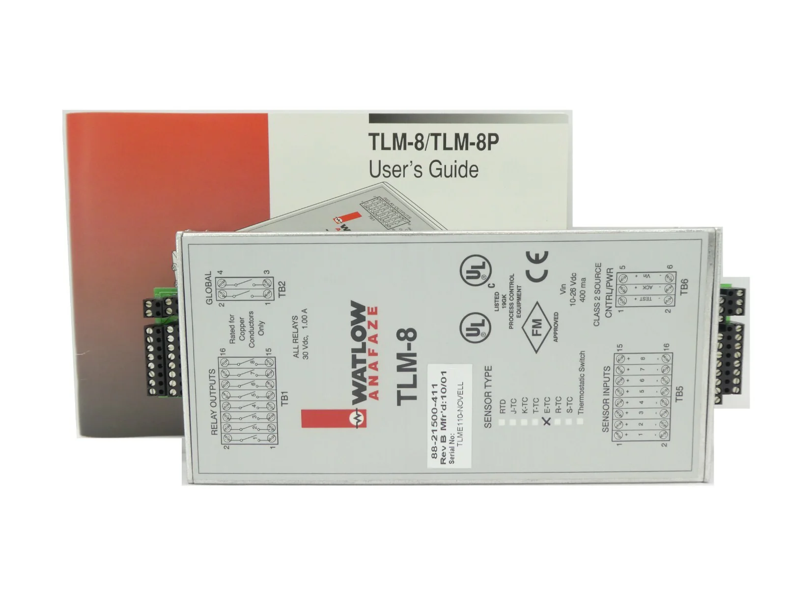 Watlow 88-21500-411 Thermal Limit Monitor TLM-8 Novellus 27-151457-00 New Spare - Image 2