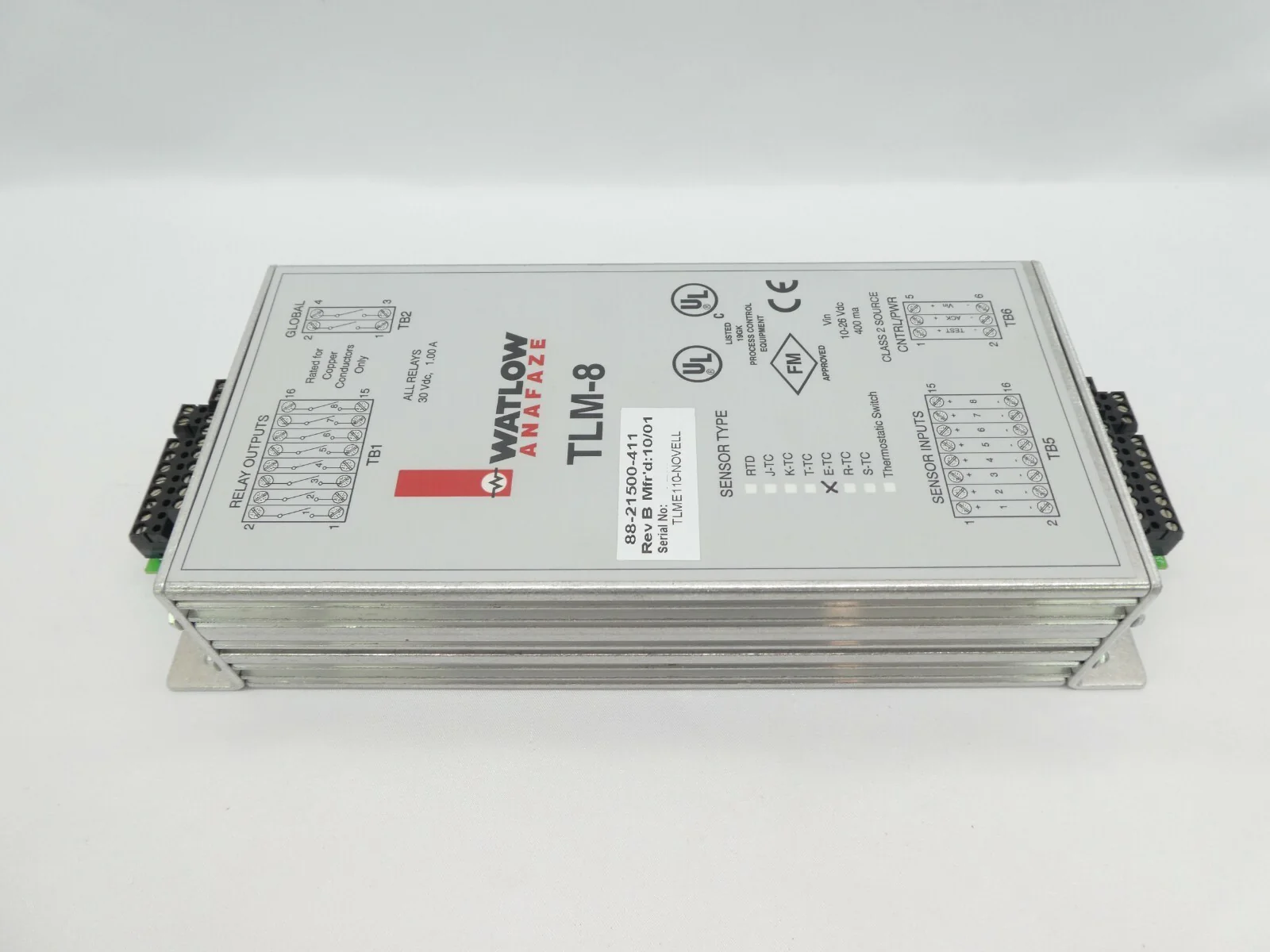 Watlow 88-21500-411 Thermal Limit Monitor TLM-8 Novellus 27-151457-00 New Spare - Image 6