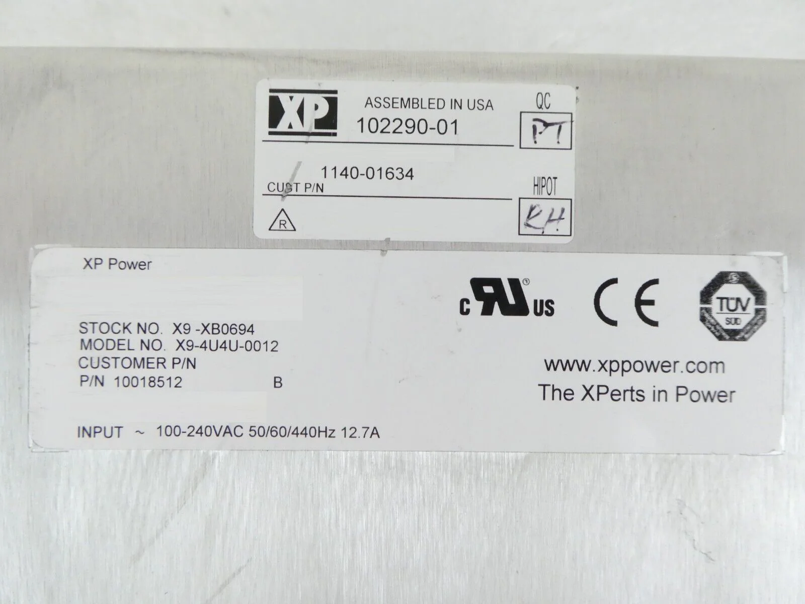 XP Power 102290-01 Power Supply X9-4U4U-0012 10018512 AMAT 1140-01634 Working - Image 8