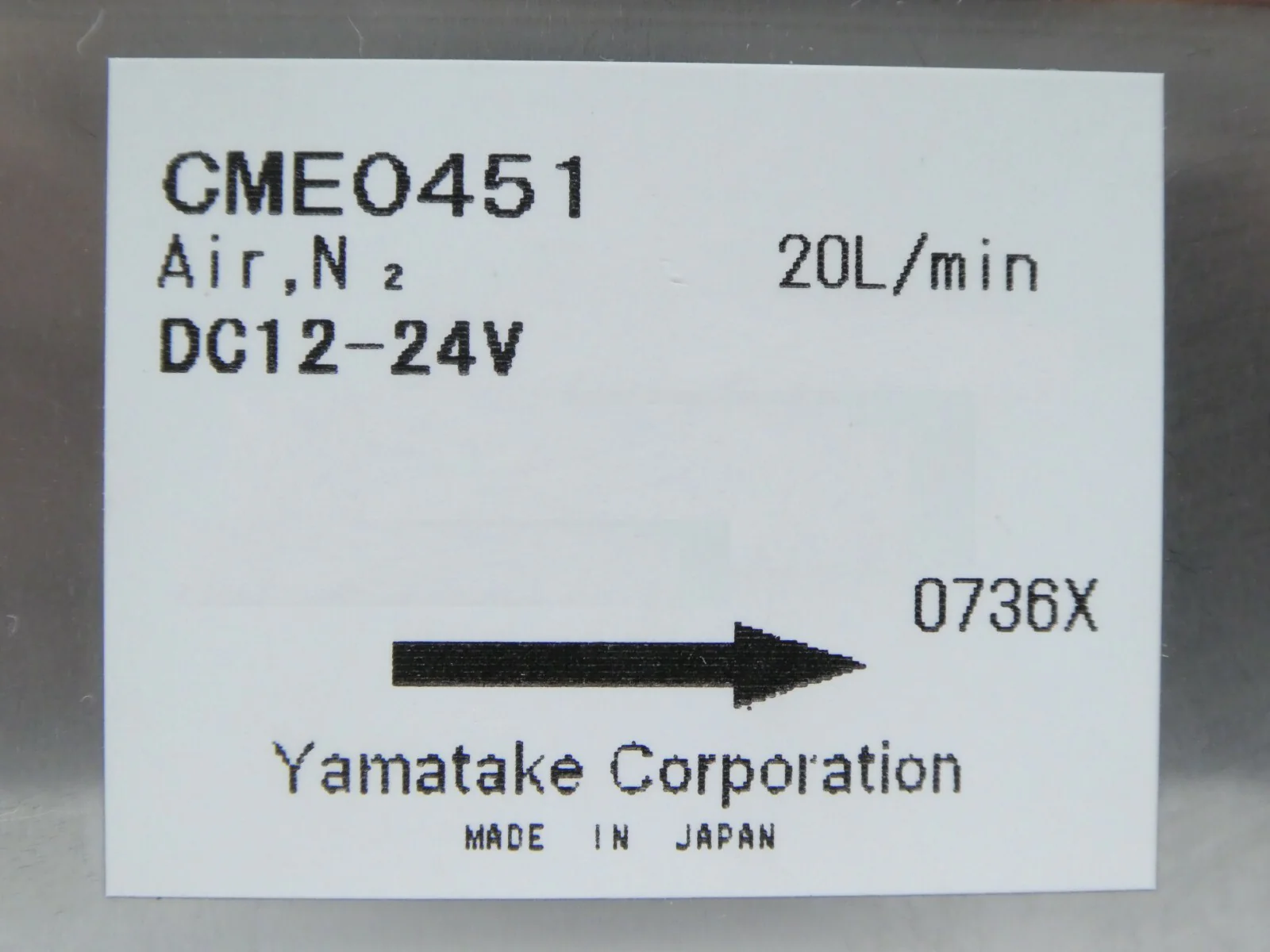 Yamatake CME0451 Pneumatic Valve N2 Air 20L/min TEL Tokyo Electron Lithius Spare - Image 12