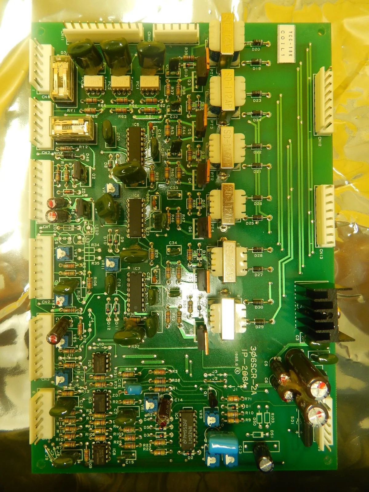 Yashibi 306SCR-2A Thyristor Transformer PCB Board IP-268A YCC-18K Used Working - Image 3