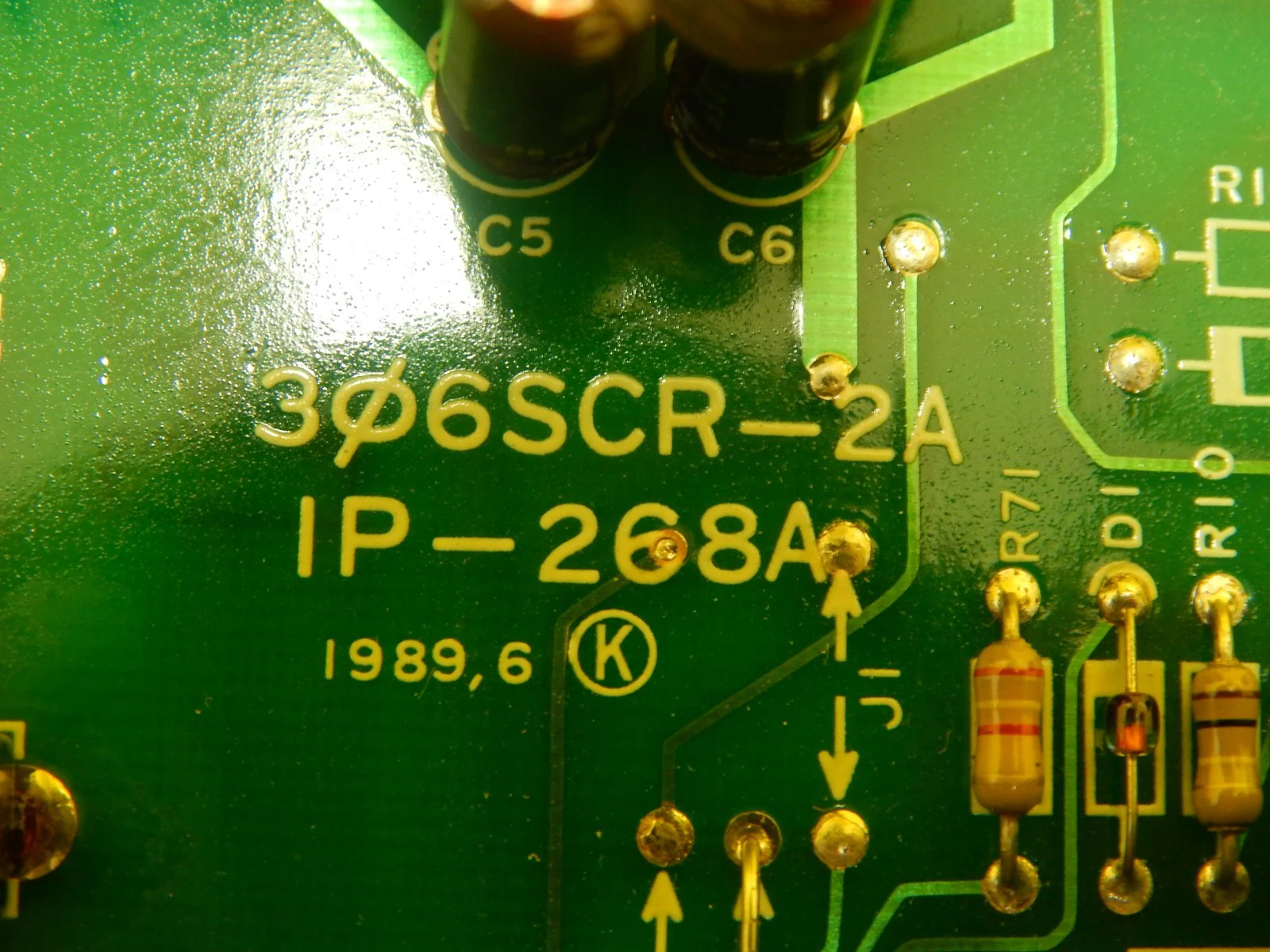 Yashibi 306SCR-2A Thyristor Transformer PCB Board IP-268A YCC-18K Used Working - Image 9