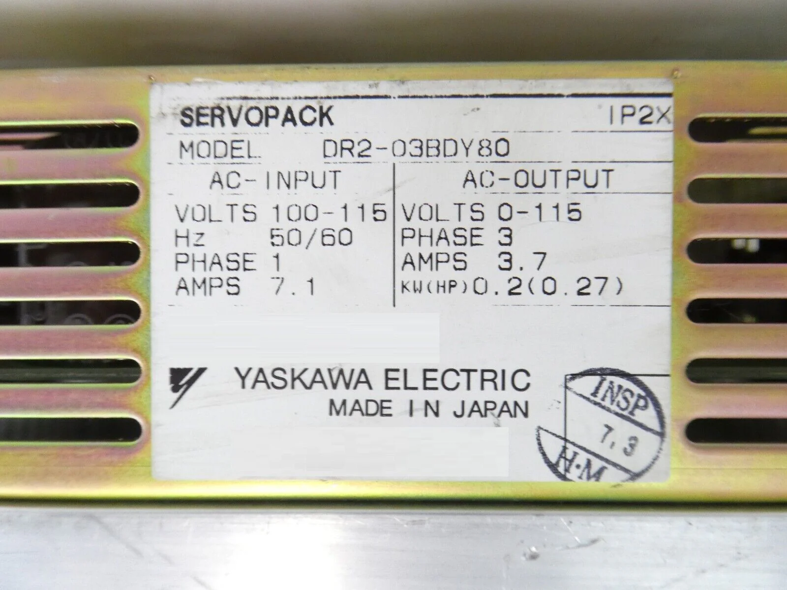 Yaskawa DR2-03BDY80 Servo Motor Drive SERVOPACK Reseller Lot of 2 Working - Image 14