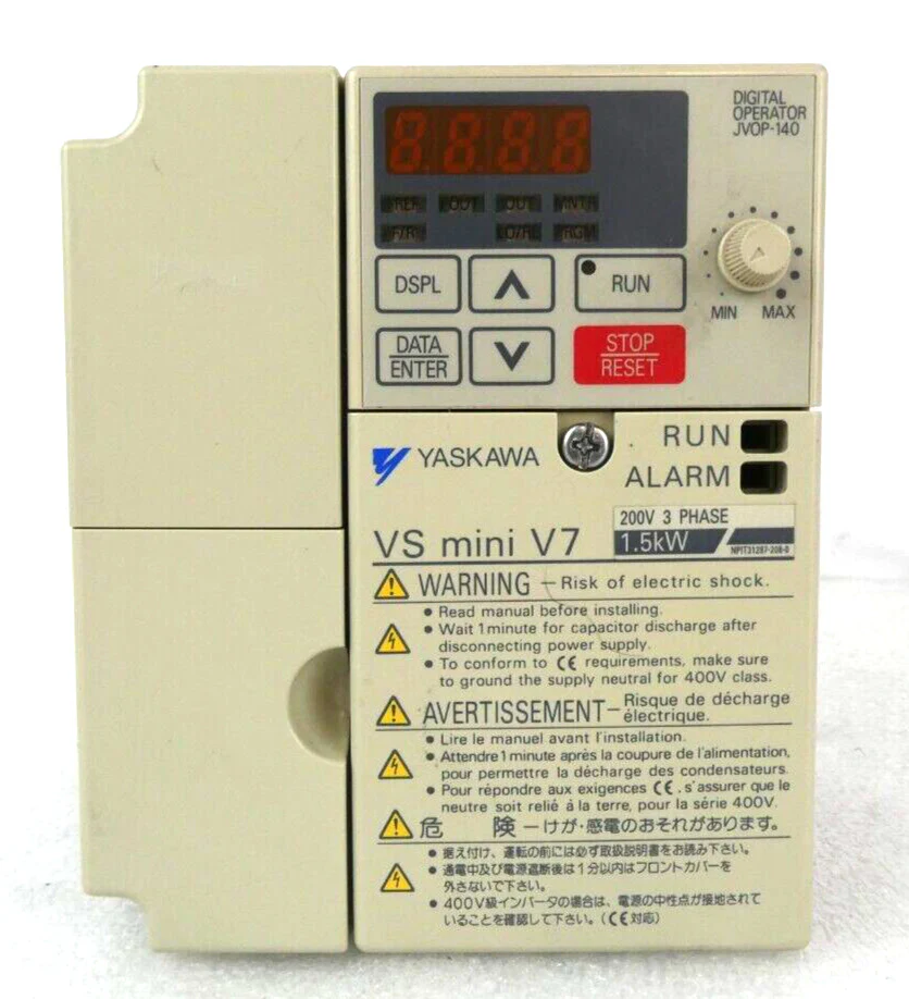 Yaskawa Electric CIMR-V7AA21P5 Inverter Drive VS Mini V7 Lot of 2 Working - Image 3