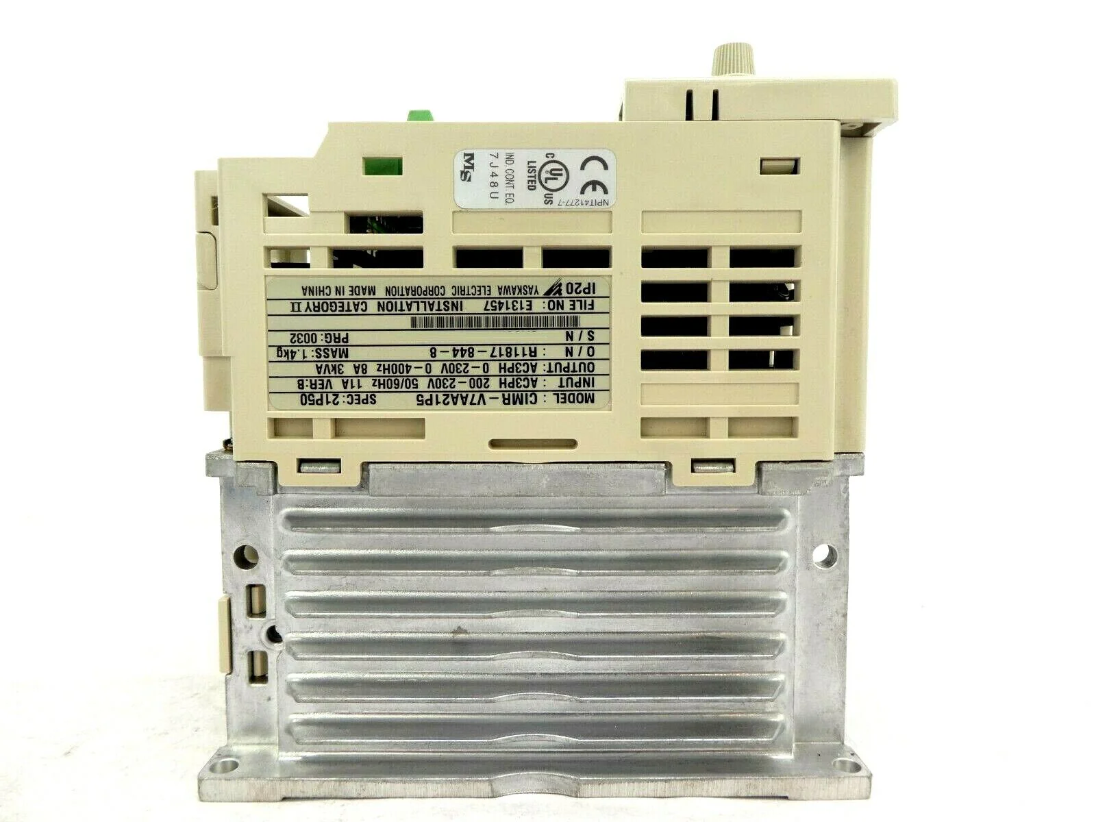 Yaskawa Electric CIMR-V7AA21P5 Inverter Drive VS Mini V7 No Cover Nikon NSR - Image 5