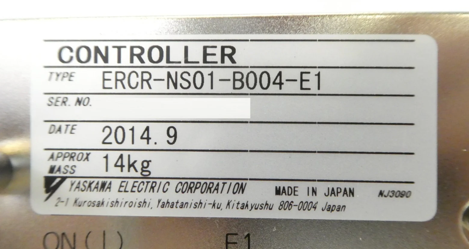 Yaskawa Electric ERCR-NS01-B004-E1 Robot Controller NXC100 0190-34911 Working - Image 12