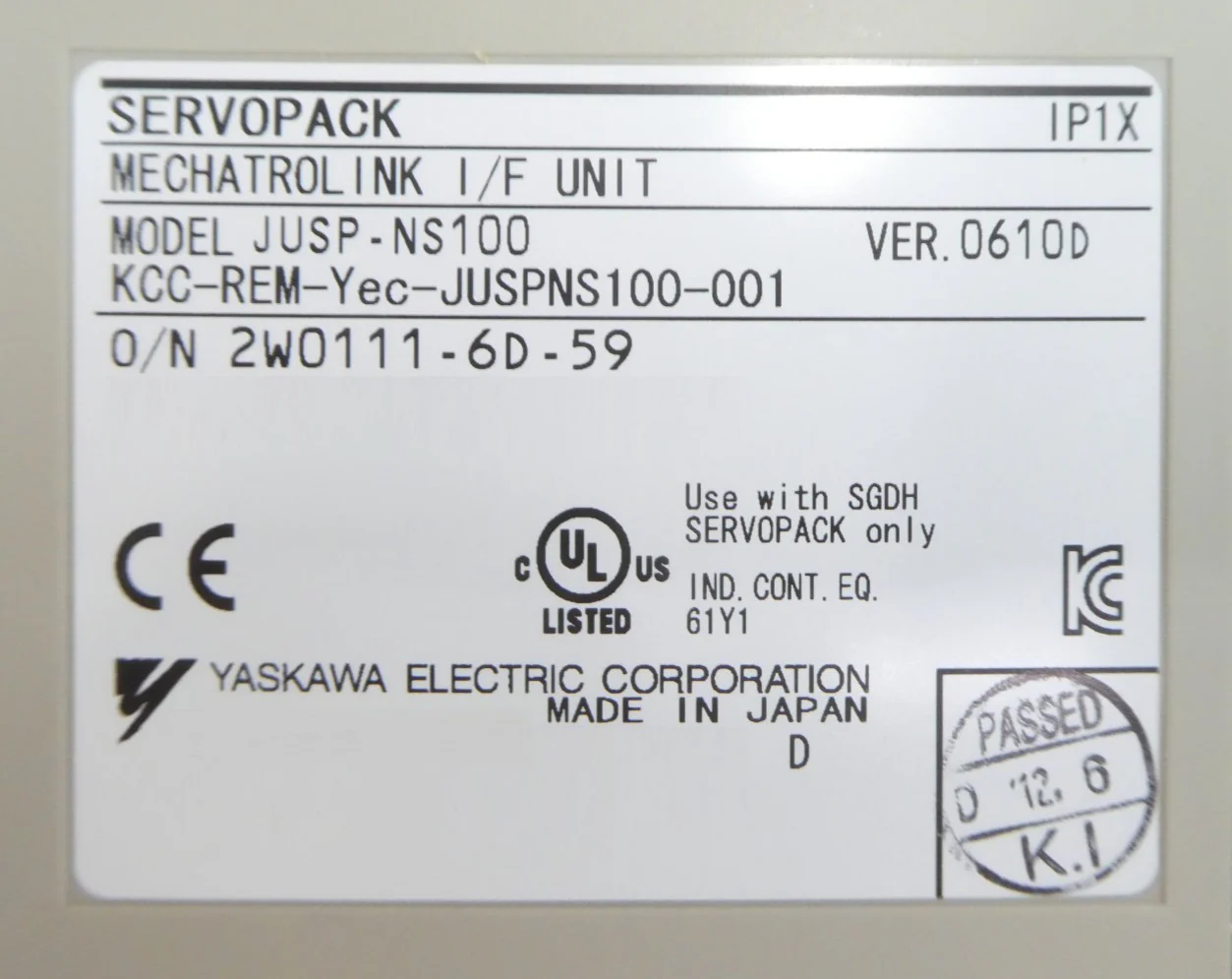 Yaskawa Electric JUSP-NS100 Mechatrolink I/F Unit SERVOPACK Lot of 5 New - Image 17